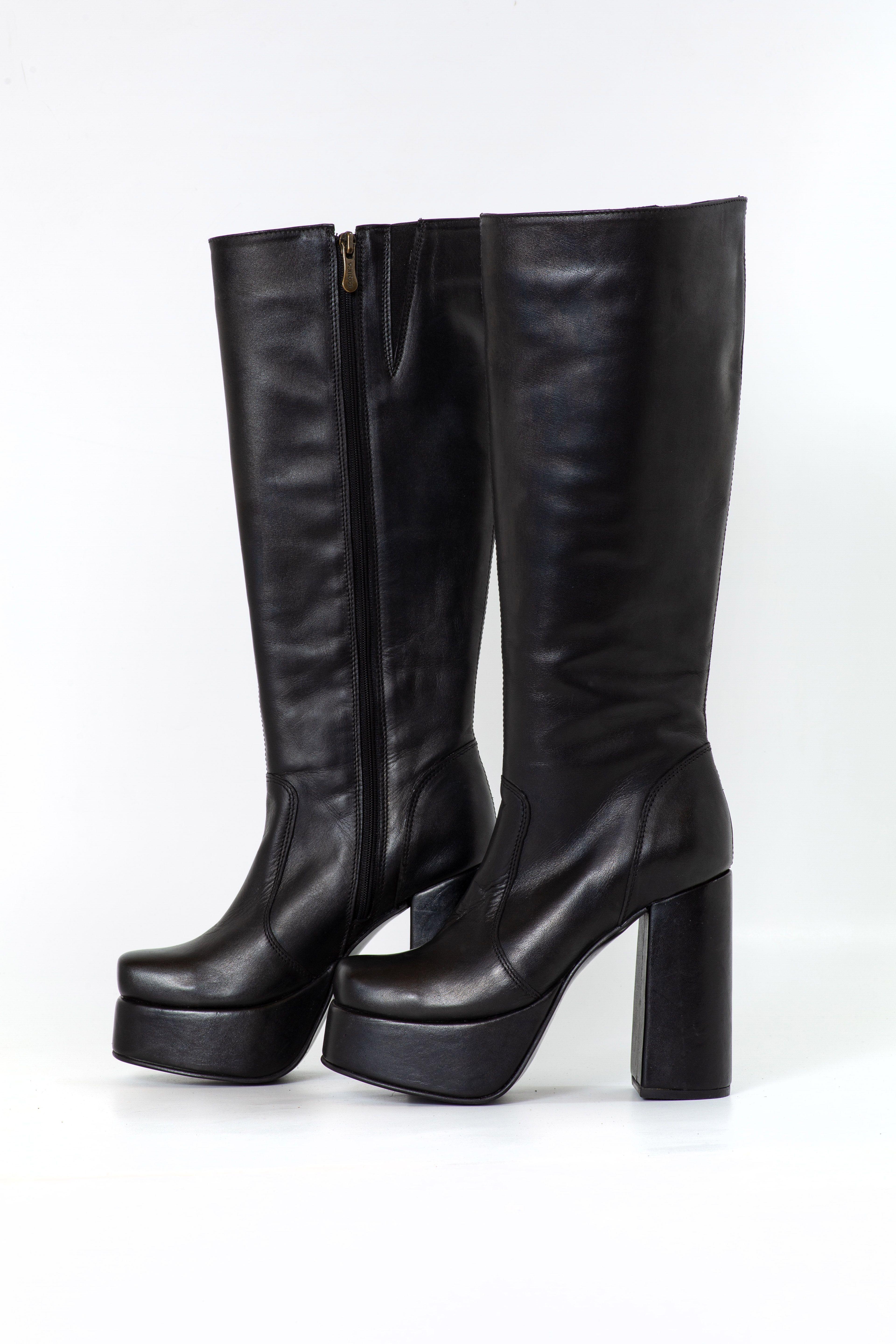 Bota Mirella Negro Exotica-4