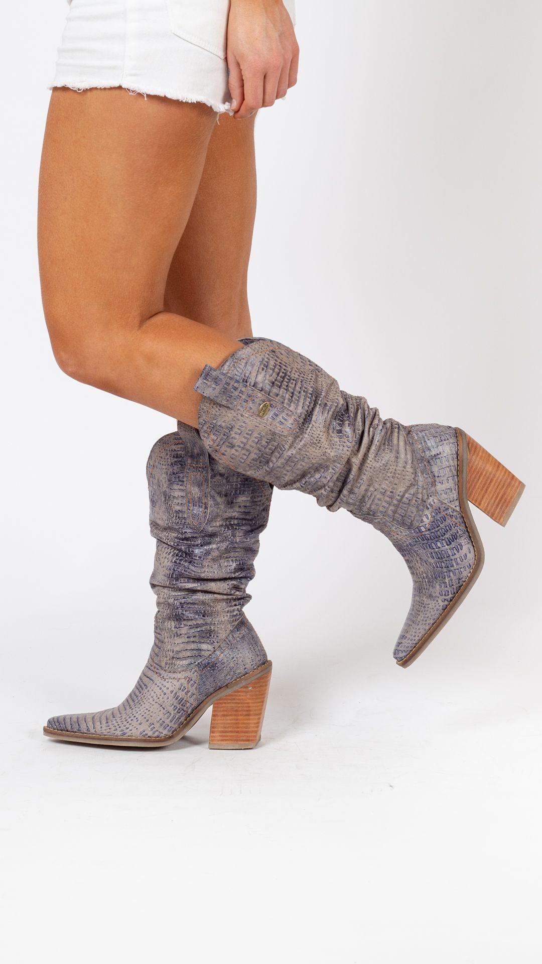 Bota Artemisa Caiman Azul -0