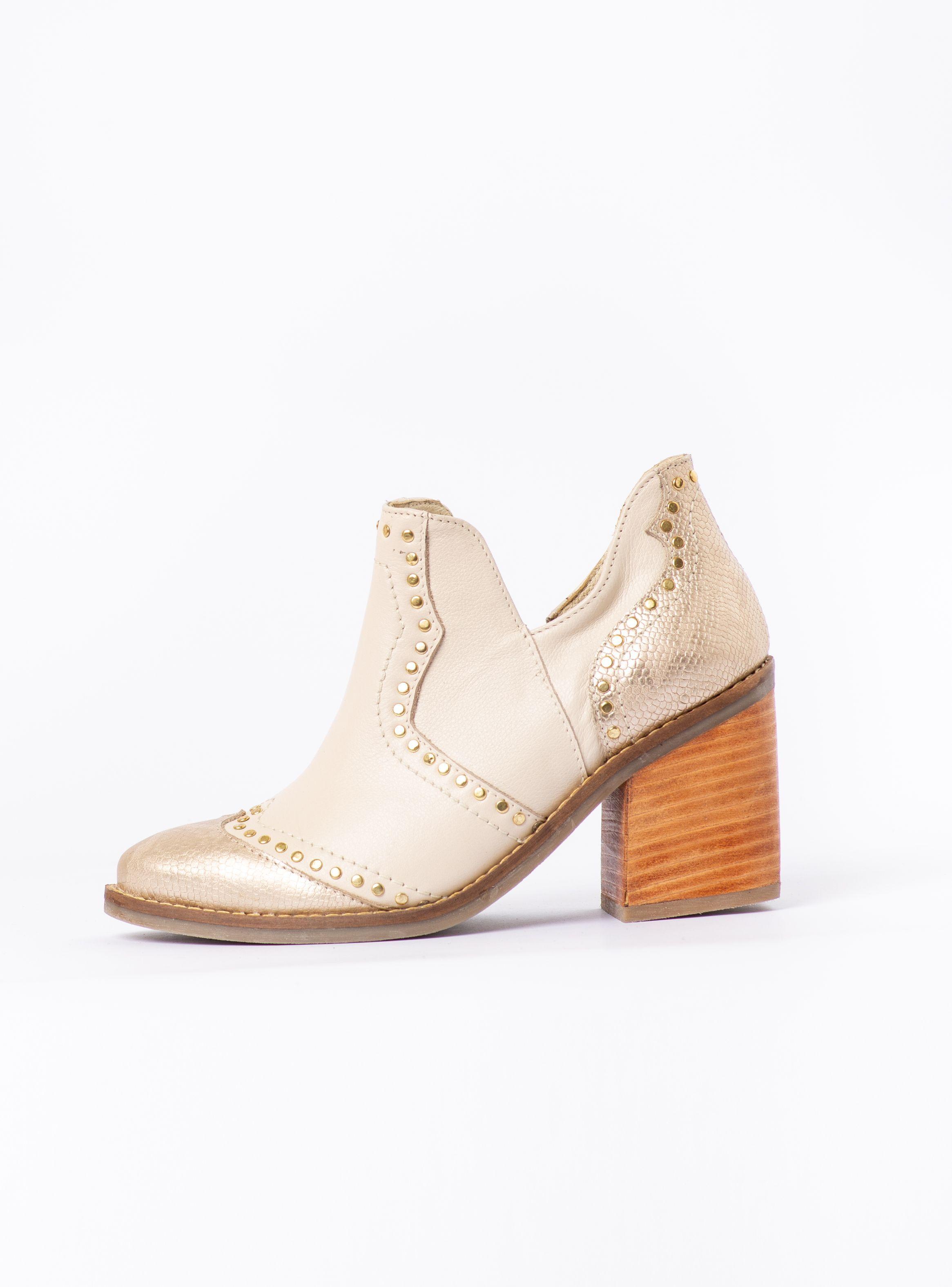 Botin Esmeralda Marfil Dorado Exotica-4