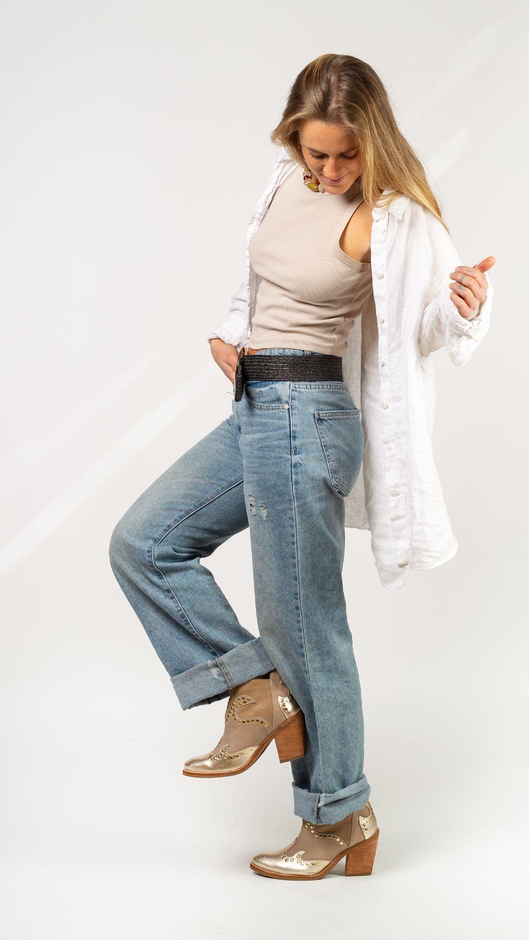 Botin Nain Dorado Masilla Arena Exotica -3