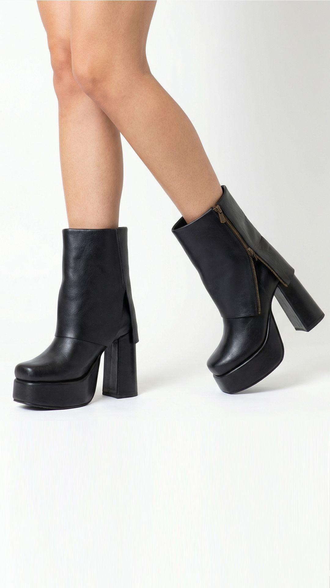 Botin Cristy Negro Exotica-0