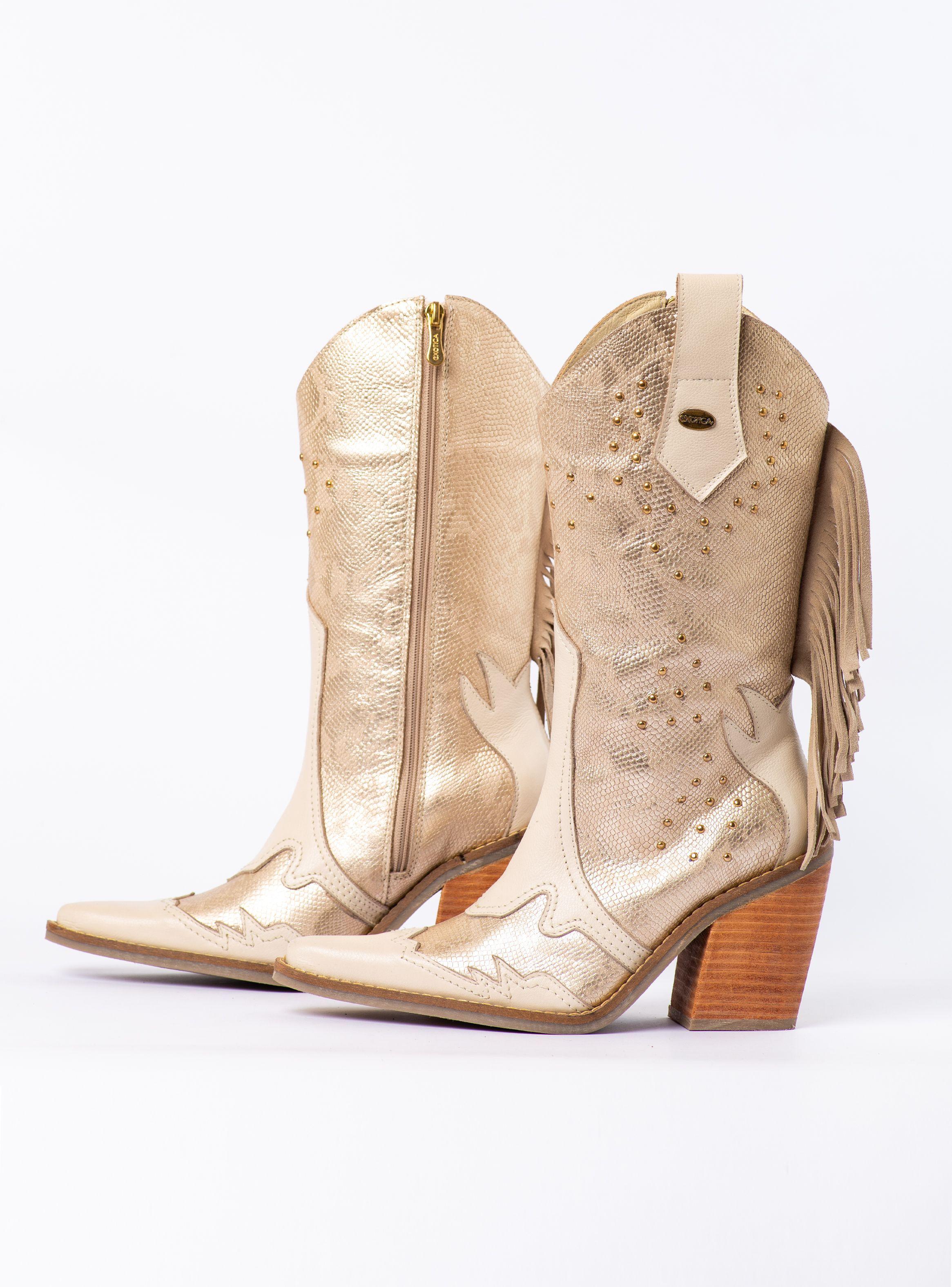 Bota Emily Dorado Exotica-5