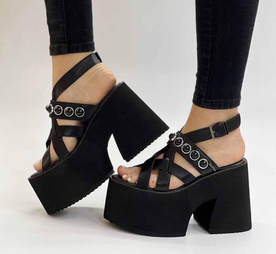 Sandalias Kim Negro Exotica-0