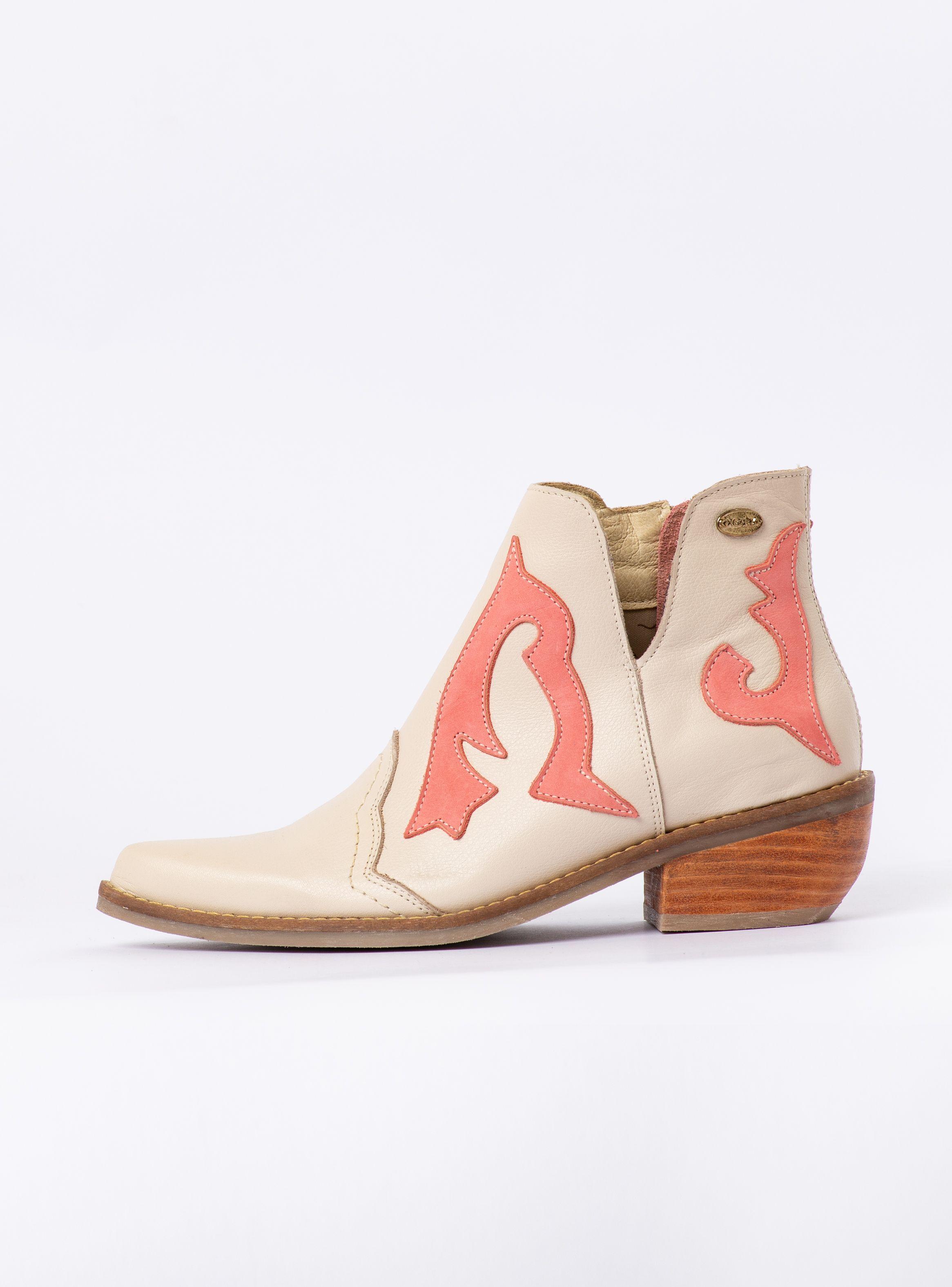 Botin Billy Marfil Rosa -4
