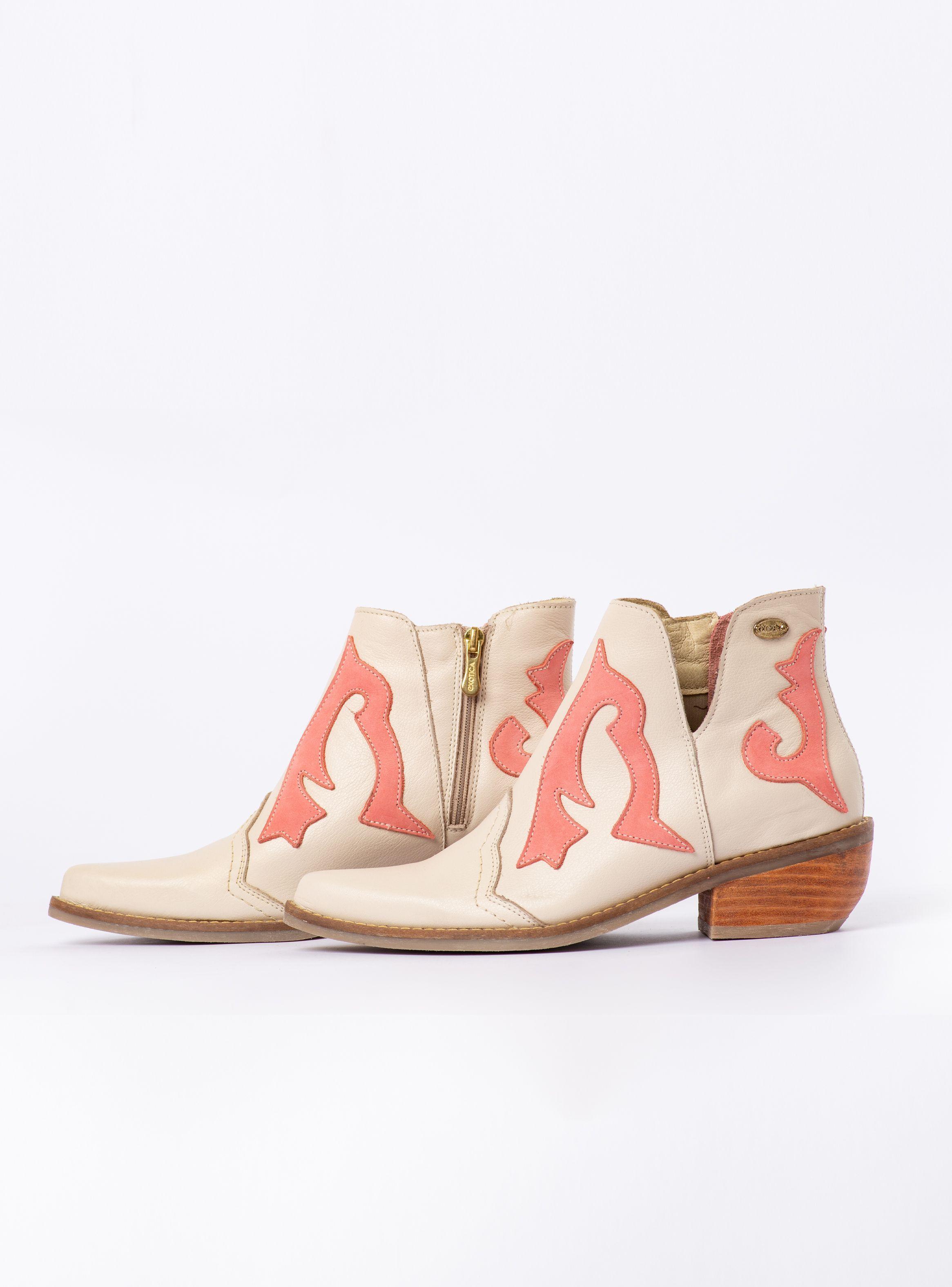 Botin Billy Marfil Rosa -5