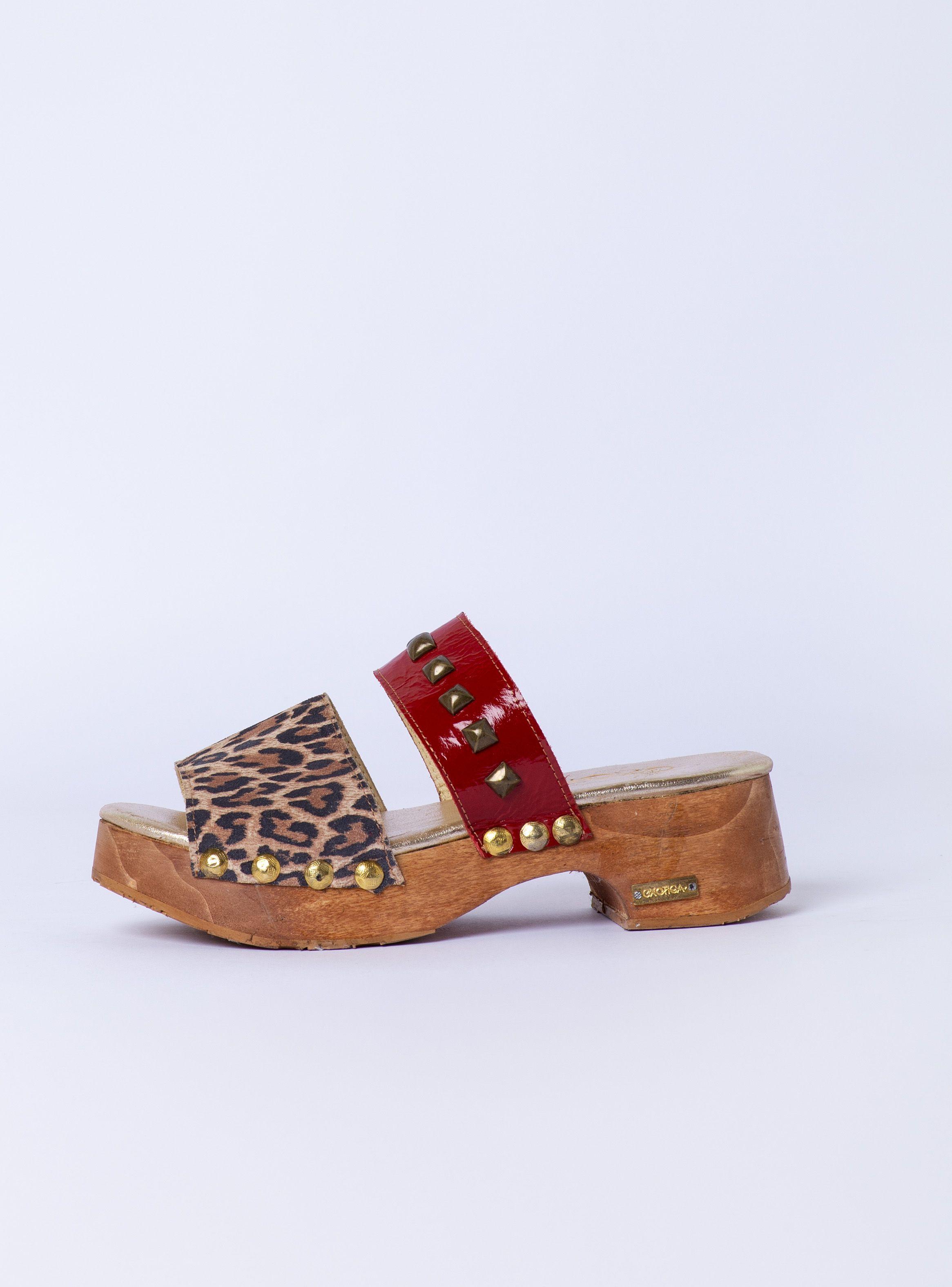 Zueco Molly Animal Print/Rich Rojo Exotica-4