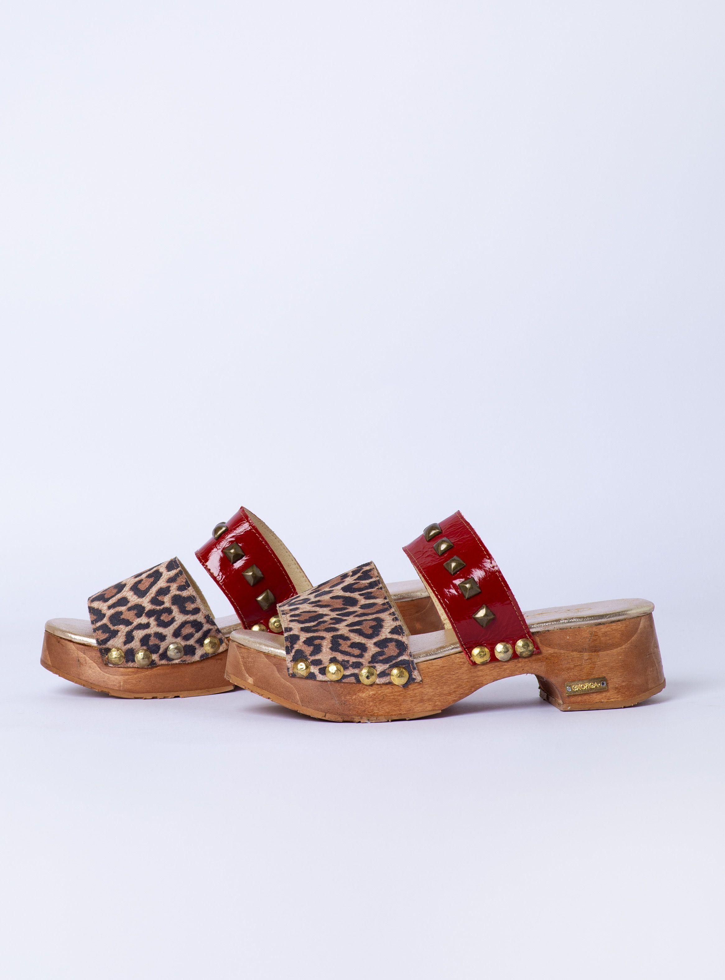 Zueco Molly Animal Print/Rich Rojo Exotica-5