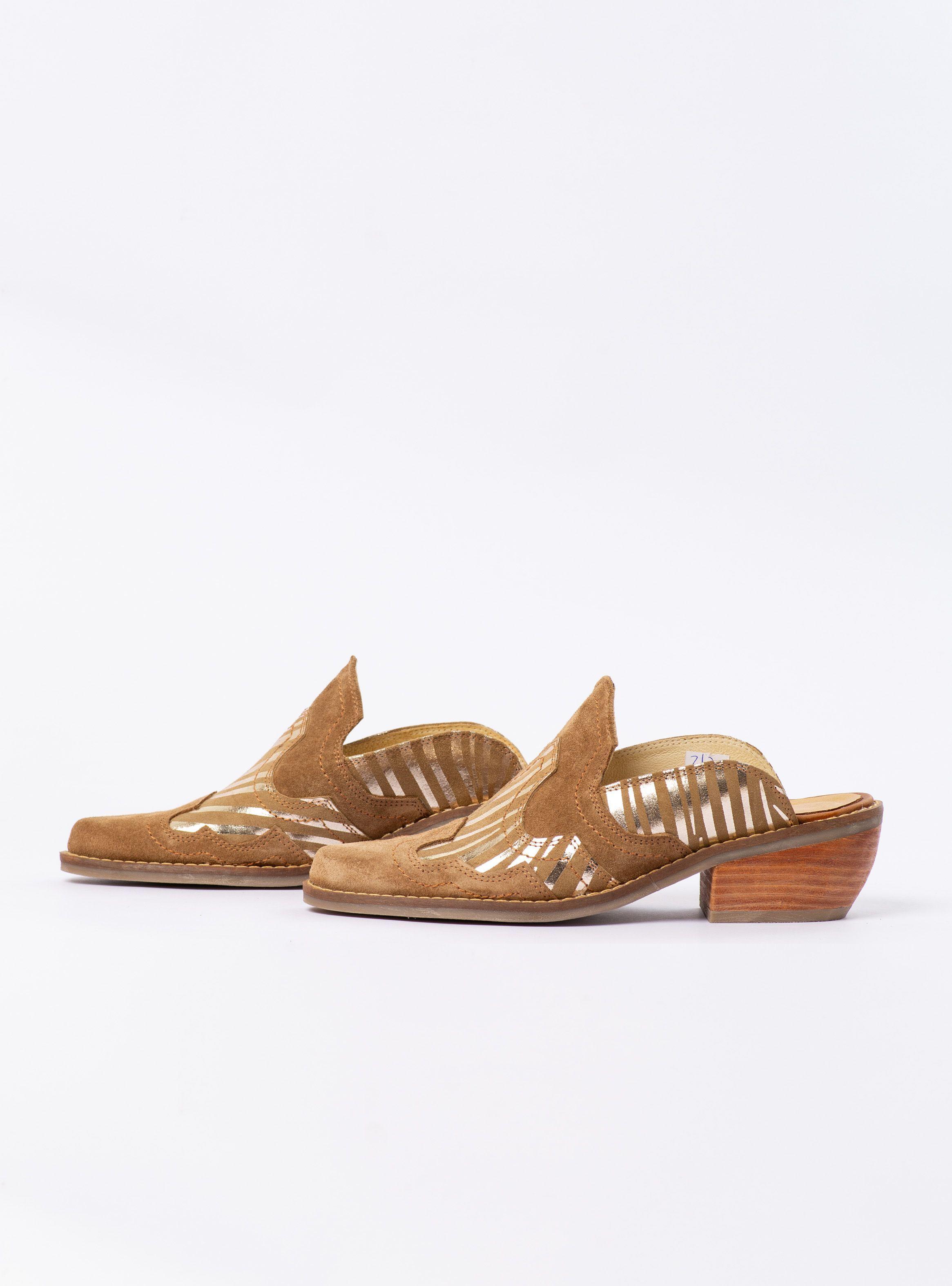 Puntilla Scarlet Taupe Cebra Dorado Exotica-6