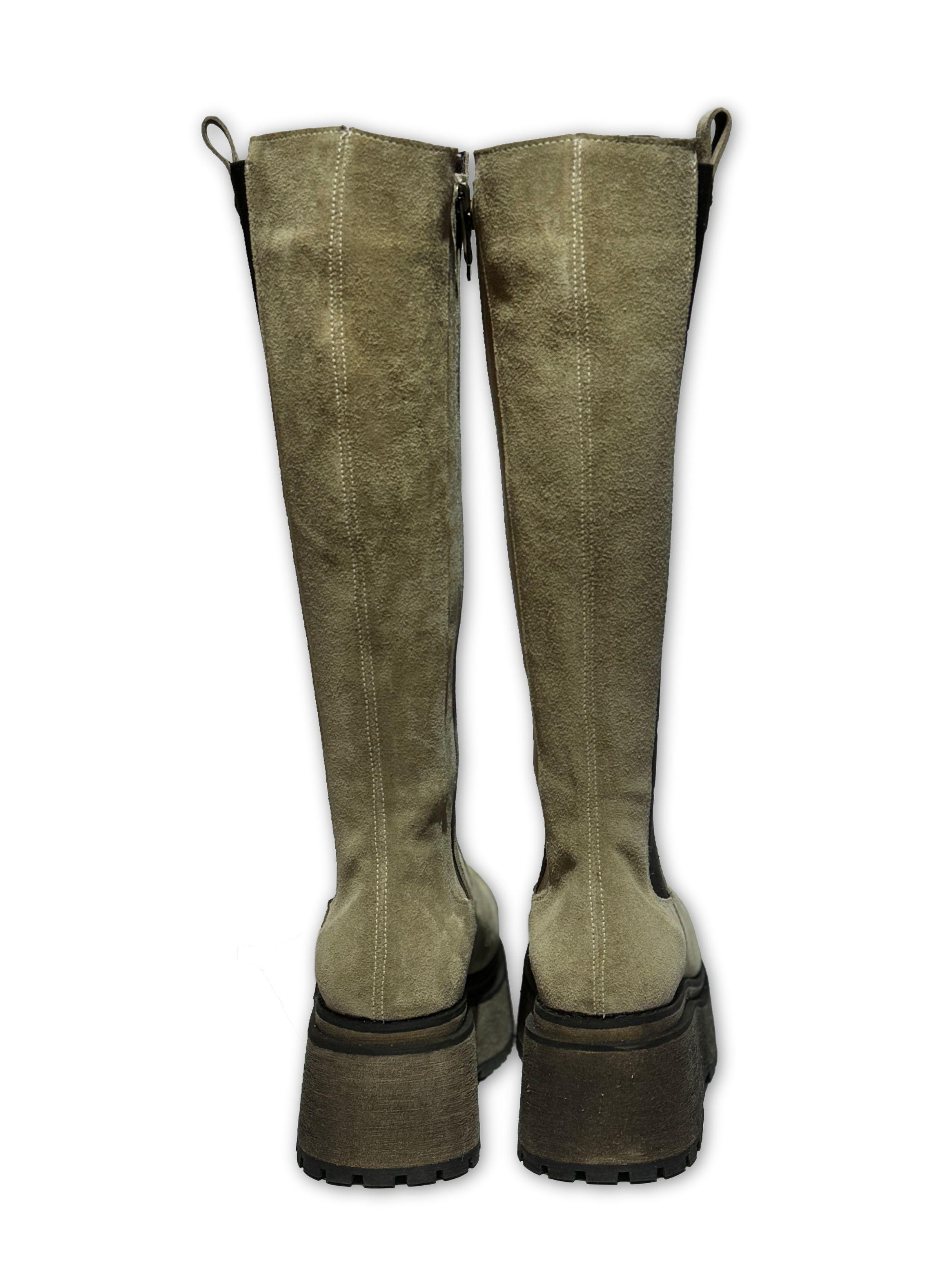Bota Hana Taupe Negro Exotica-2
