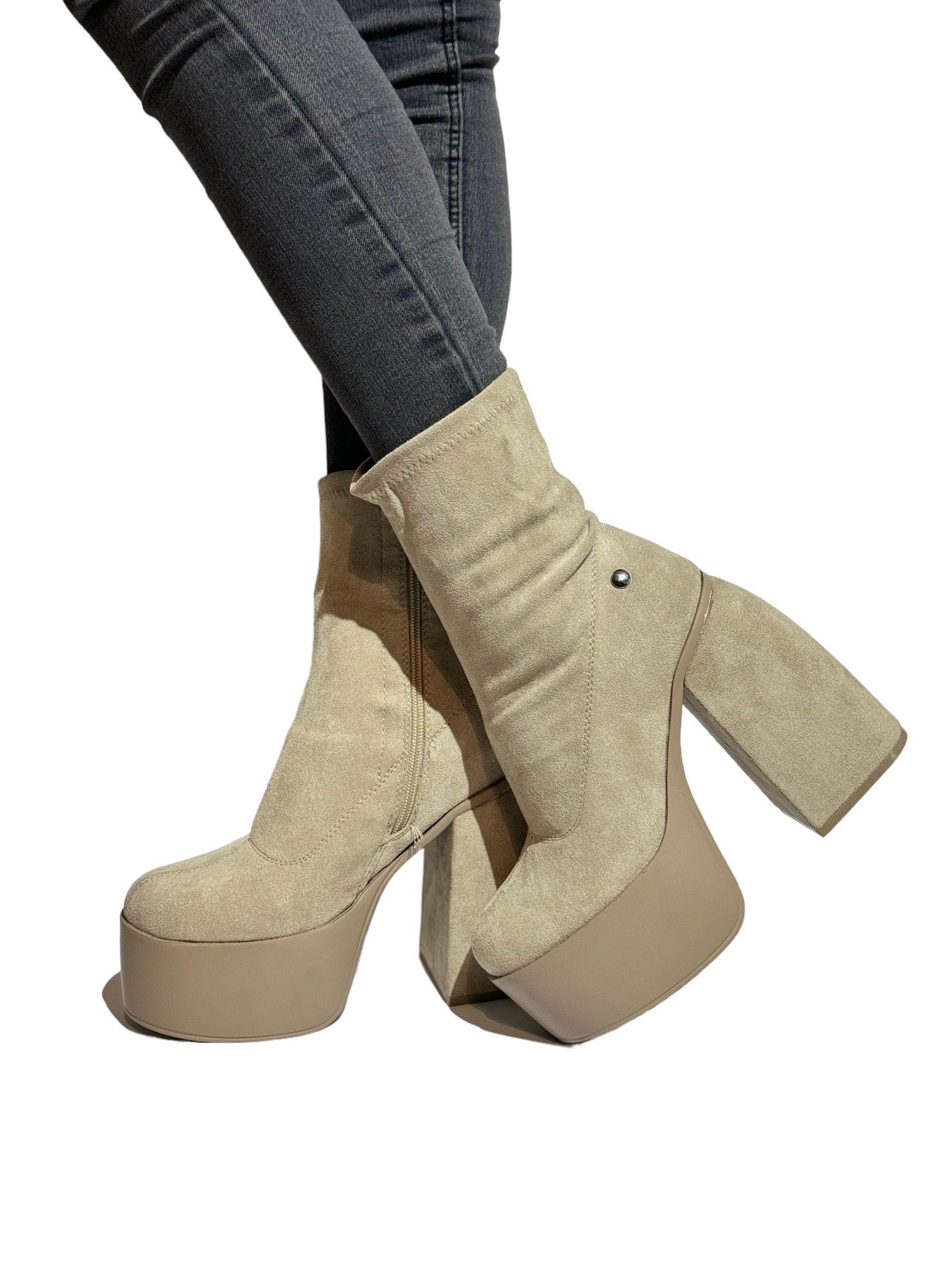 Botin Rocio Camel Vegan Exotica-1