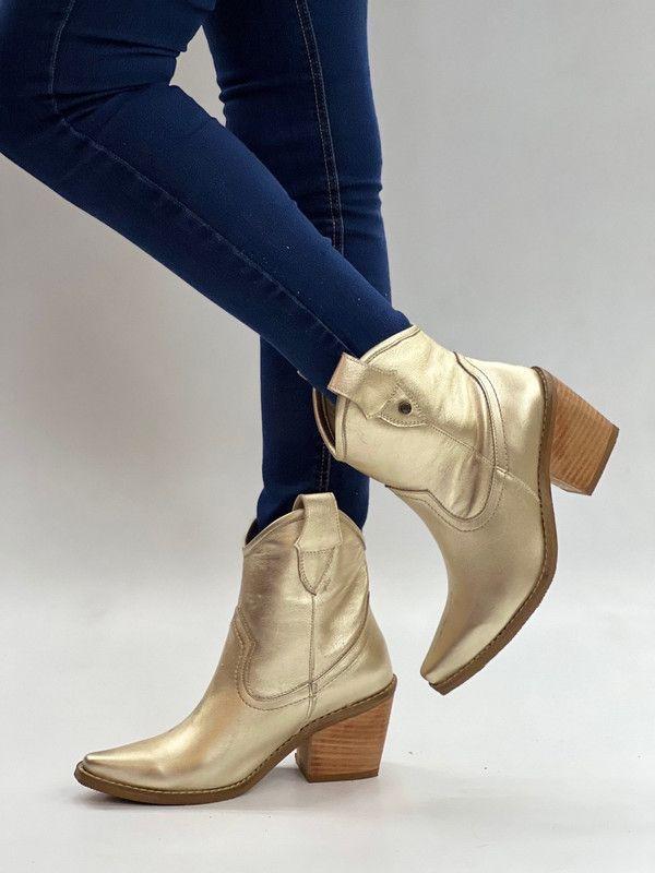 Botin Agata Dorado Exotica-0