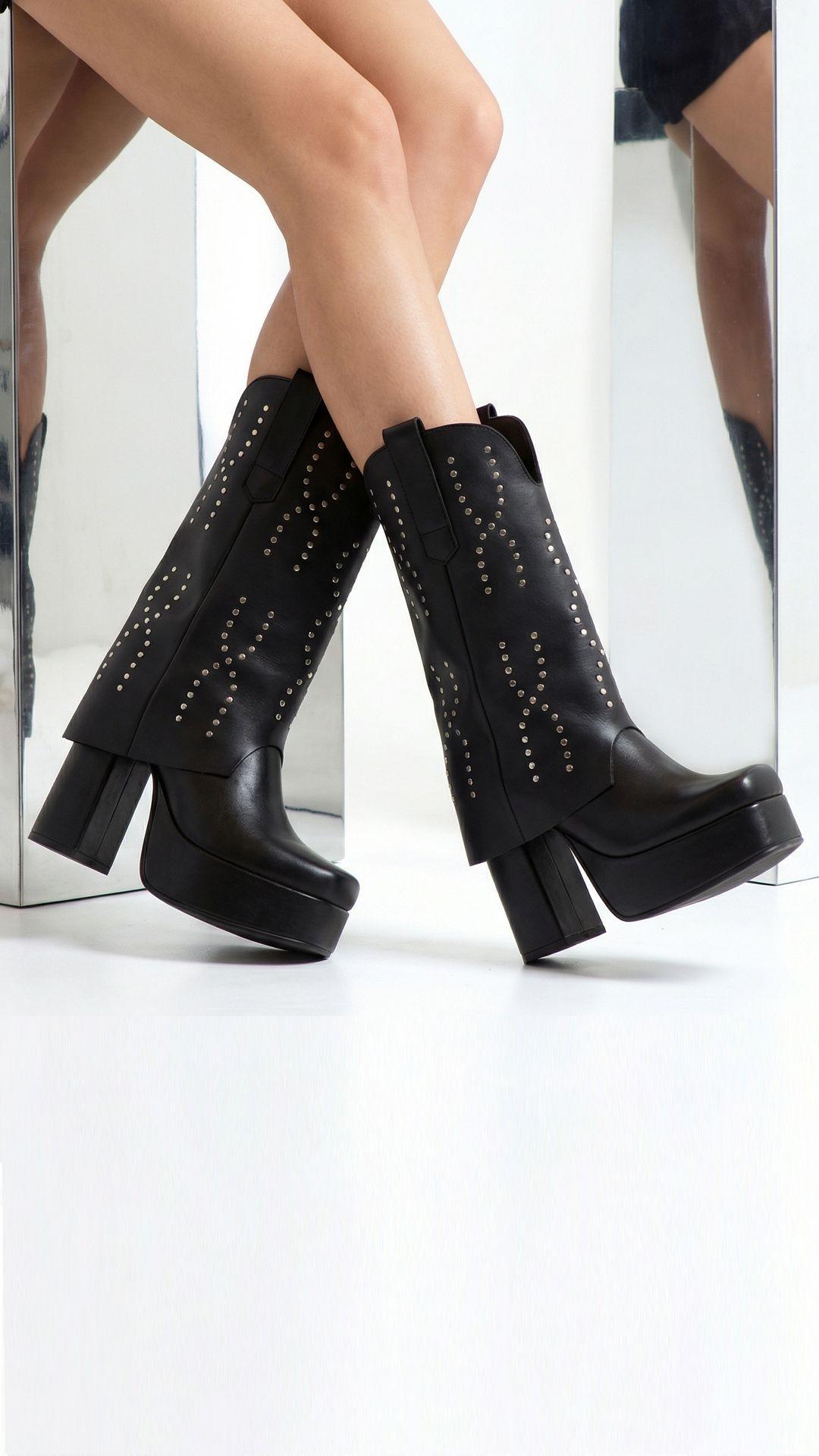 Bota Simone Negro Exotica-0