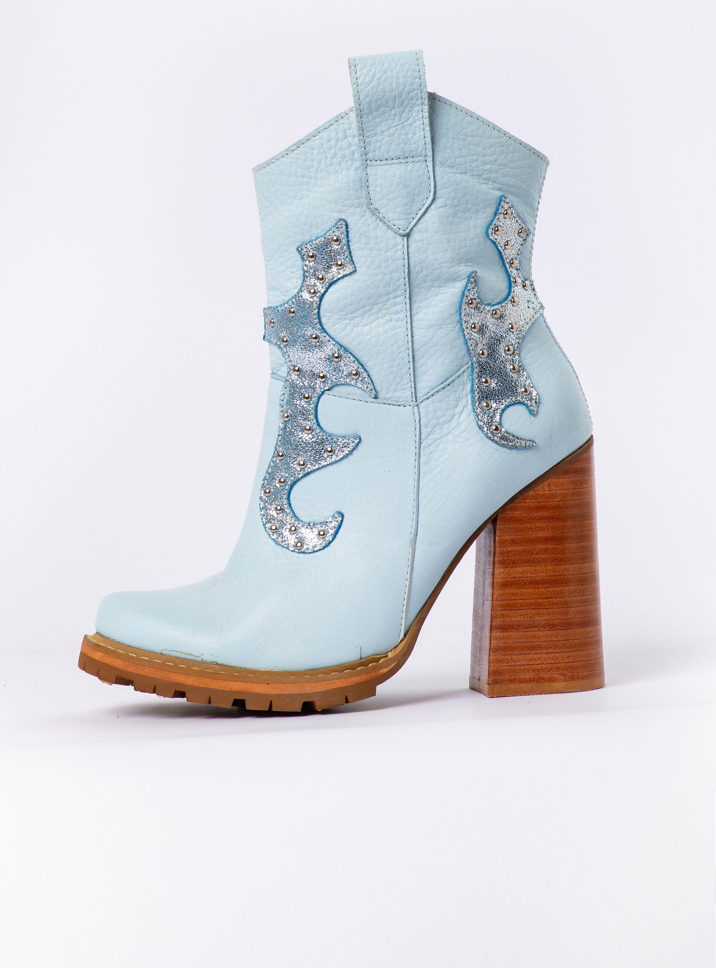 Botin Selena Celeste Exotica-3