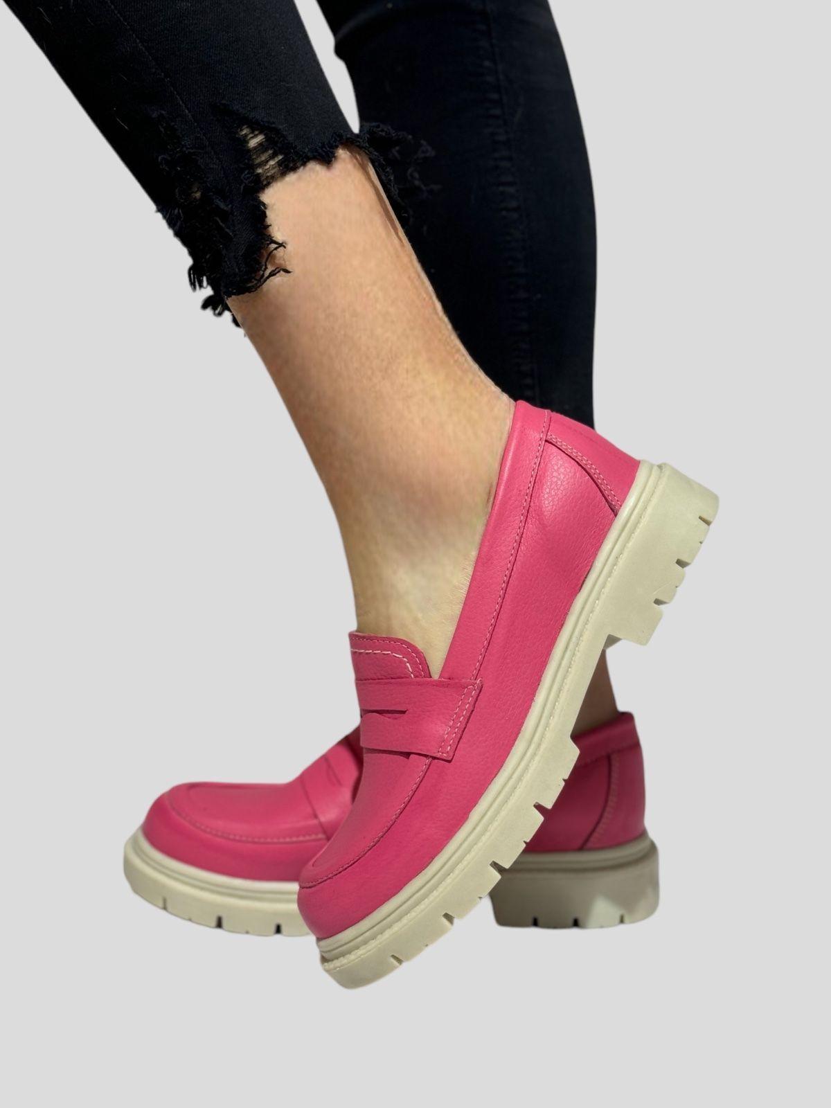Mocasin Milena Fucsia Exotica-1