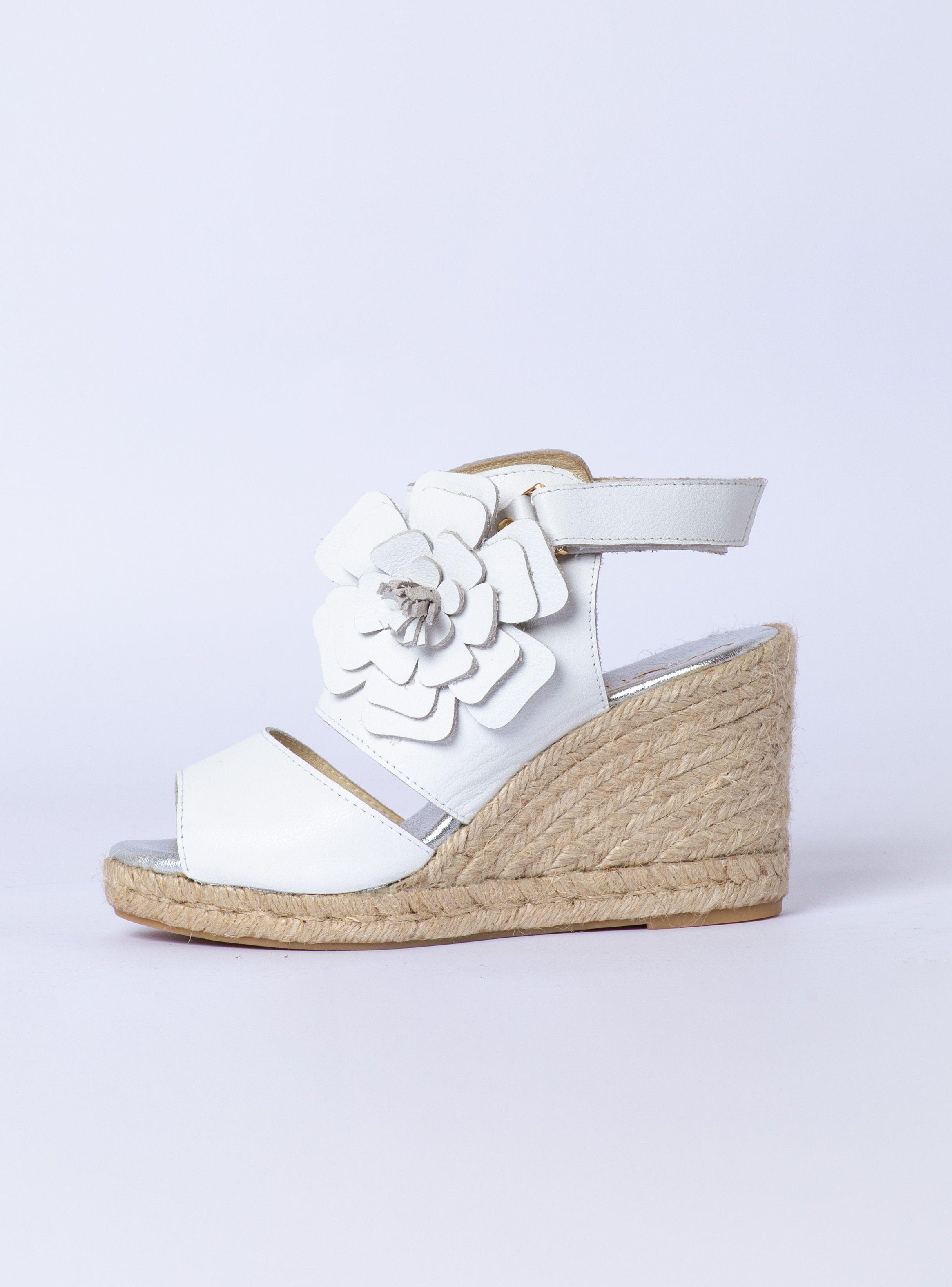 Sandalia Fabia Blanco Yute Exotica-5