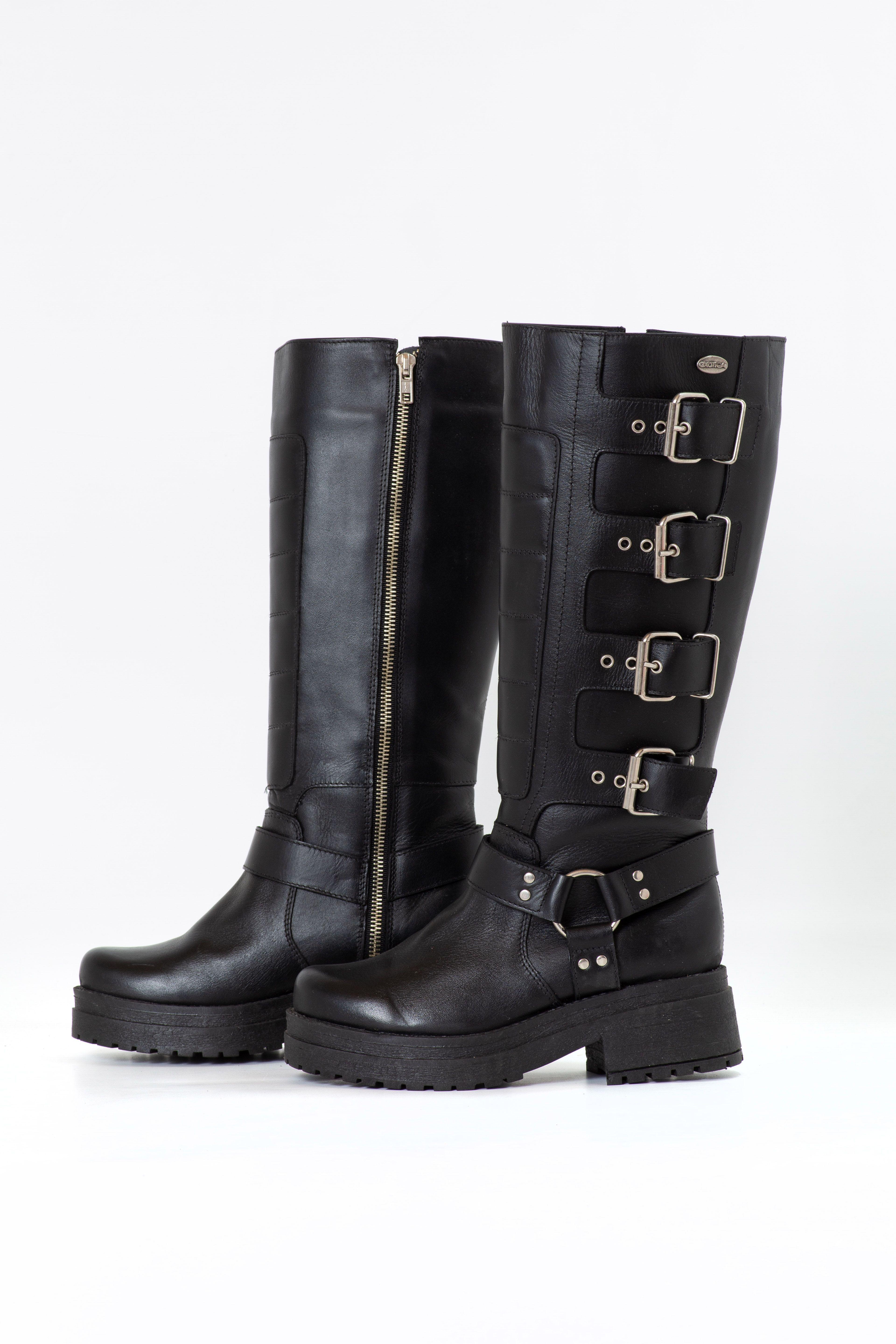 Bota Jacinta Negro Exotica-2