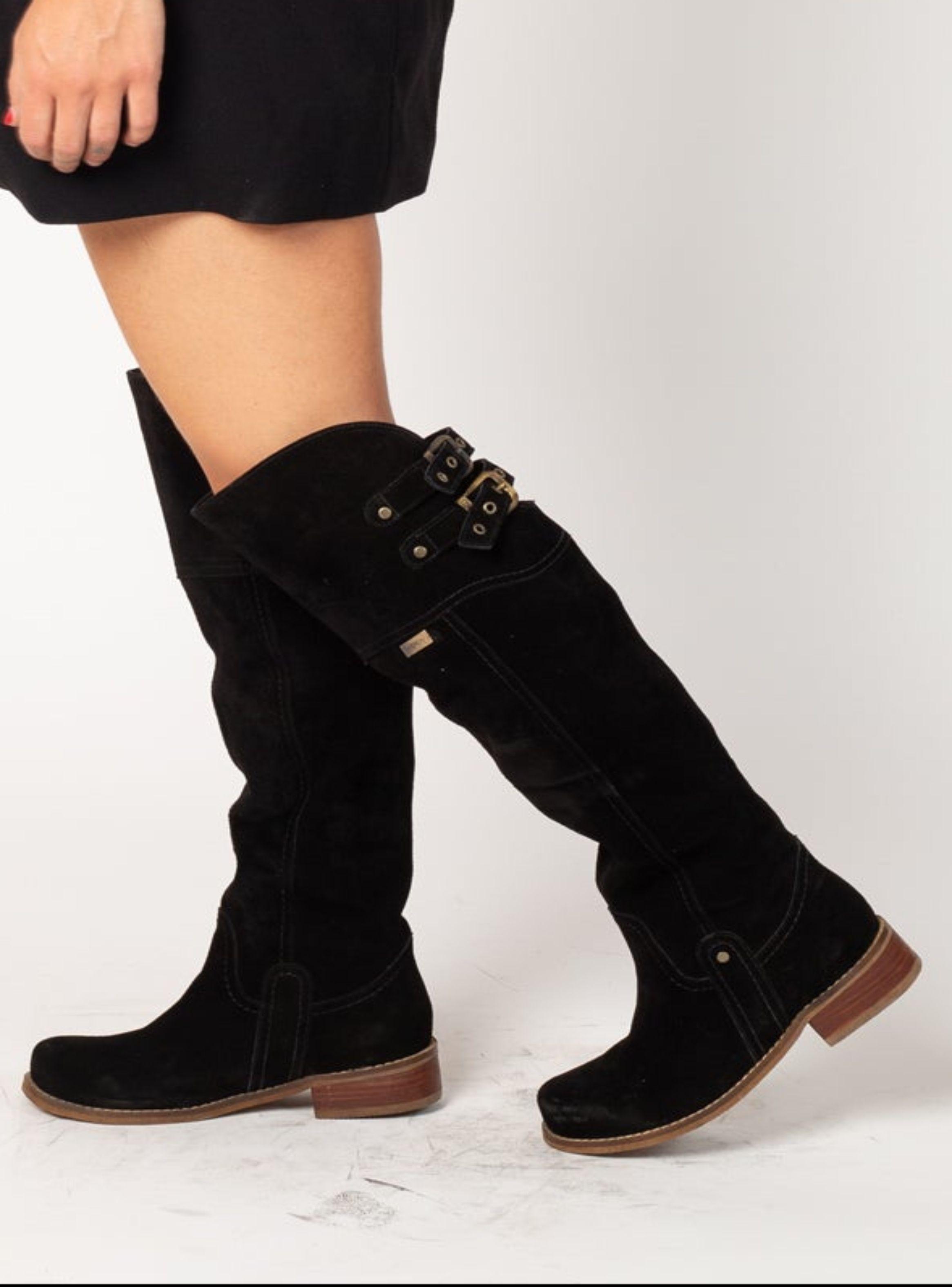 Bota Bucanera Melanie Reno Negro Exotica-0