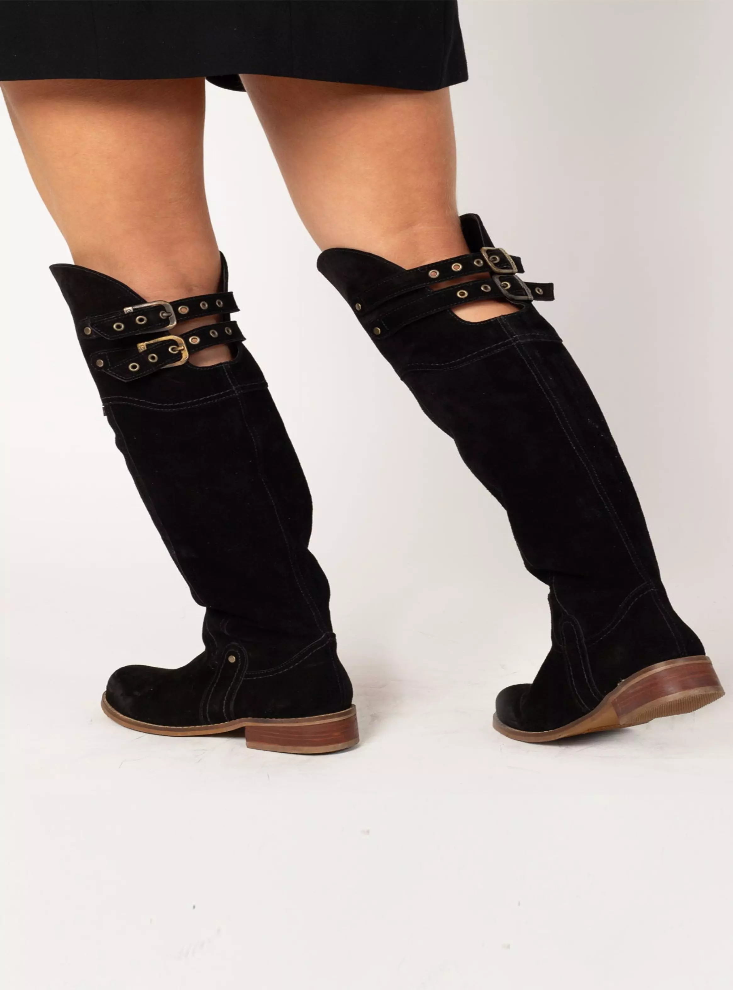 Bota Bucanera Melanie Reno Negro Exotica-1