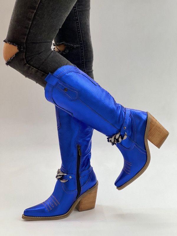 Bota Lilia Azul Exotica-0