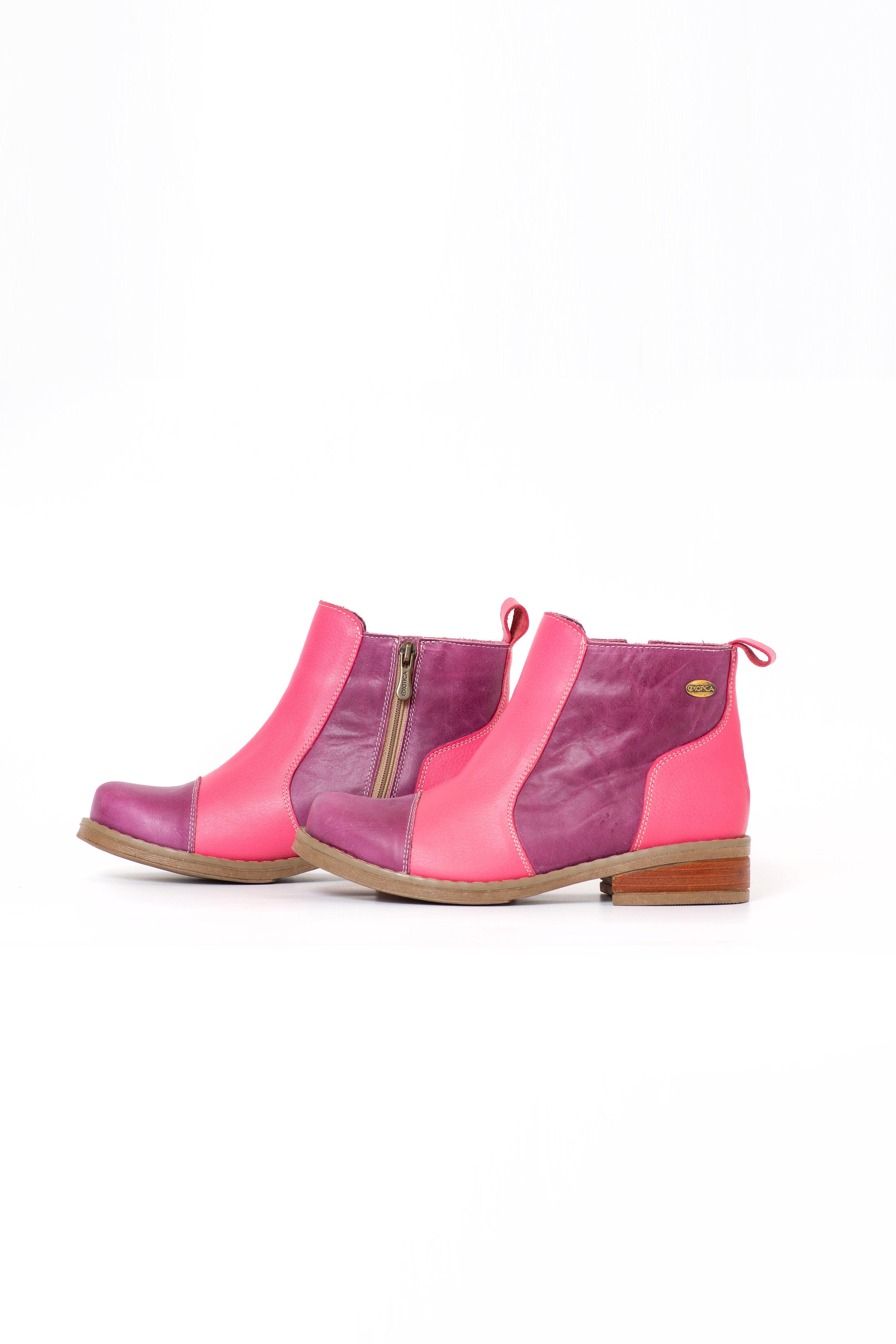 Botin Amy Fucsia Violeta Exotica -3