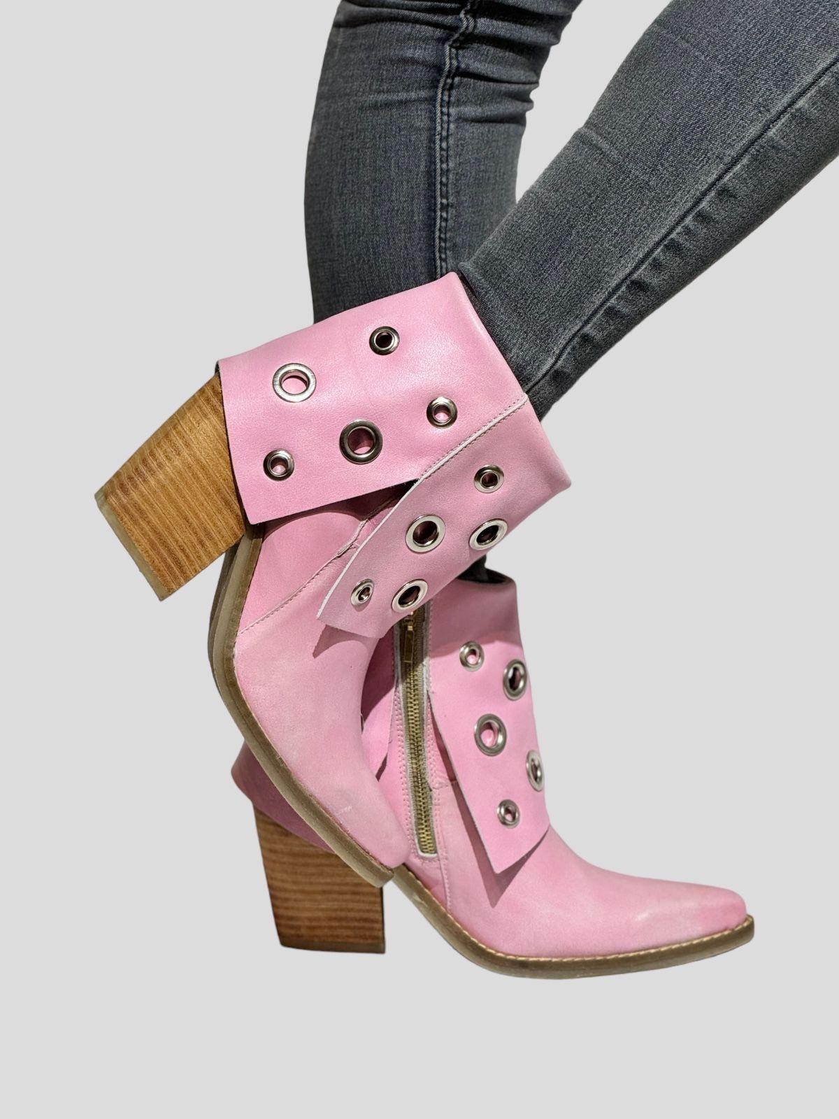 Botin Pola Rosa Palo Exotica-0