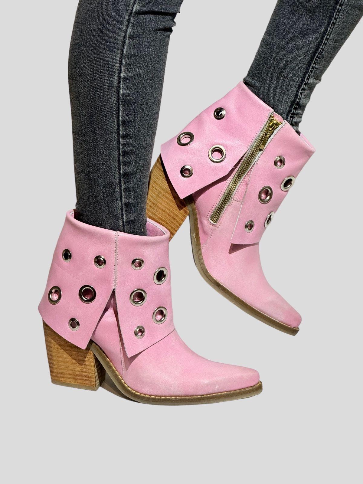 Botin Pola Rosa Palo Exotica-1