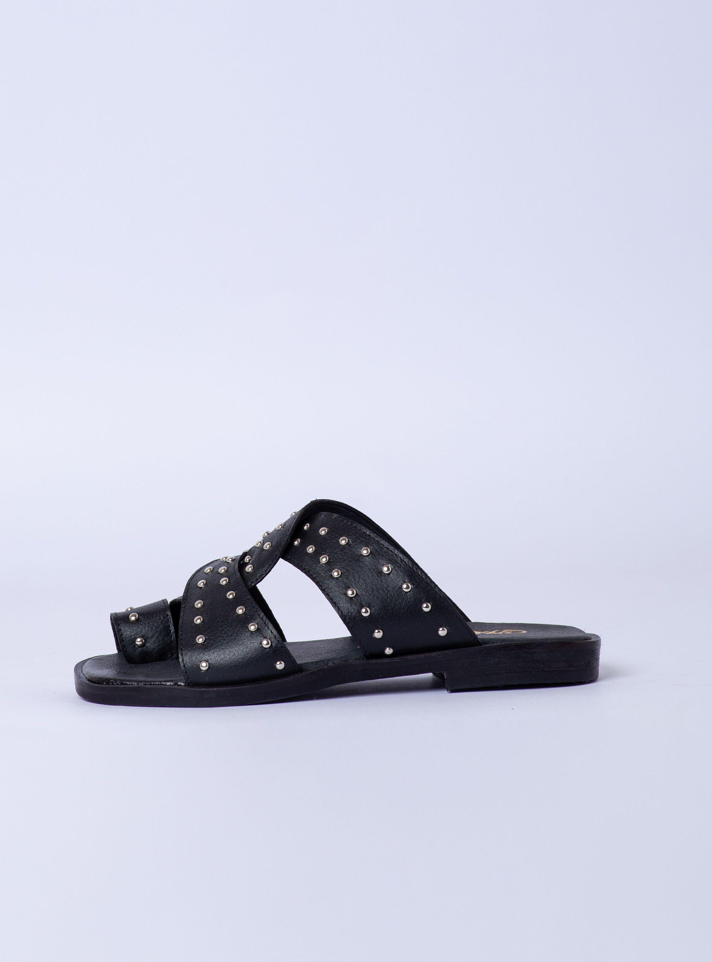 Sandalia Lady Negro Tachas Exotica-4