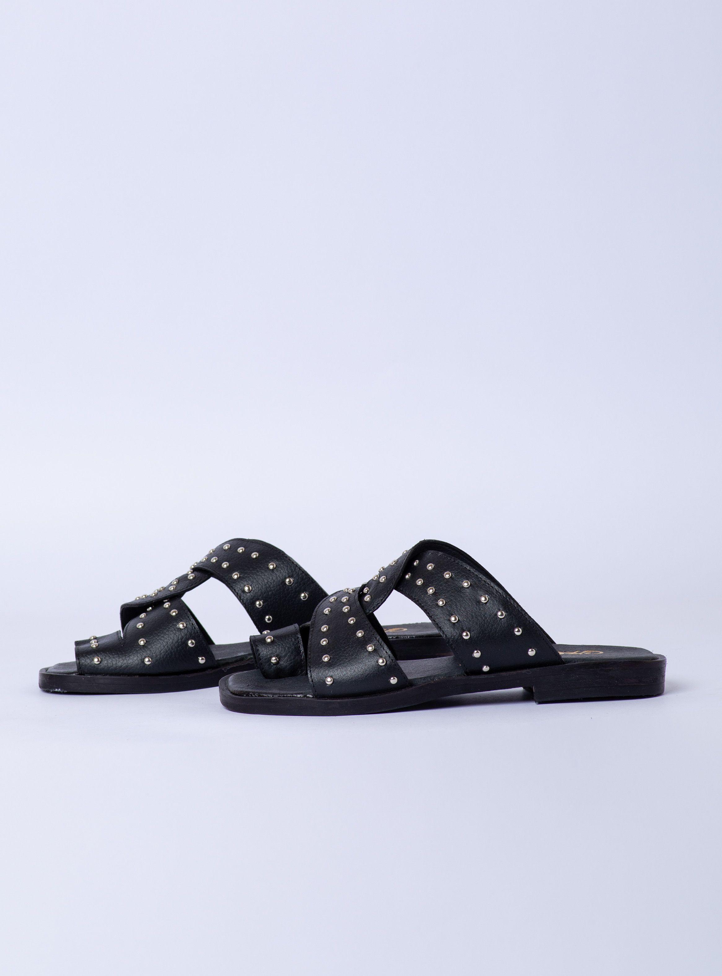Sandalia Lady Negro Tachas Exotica-5