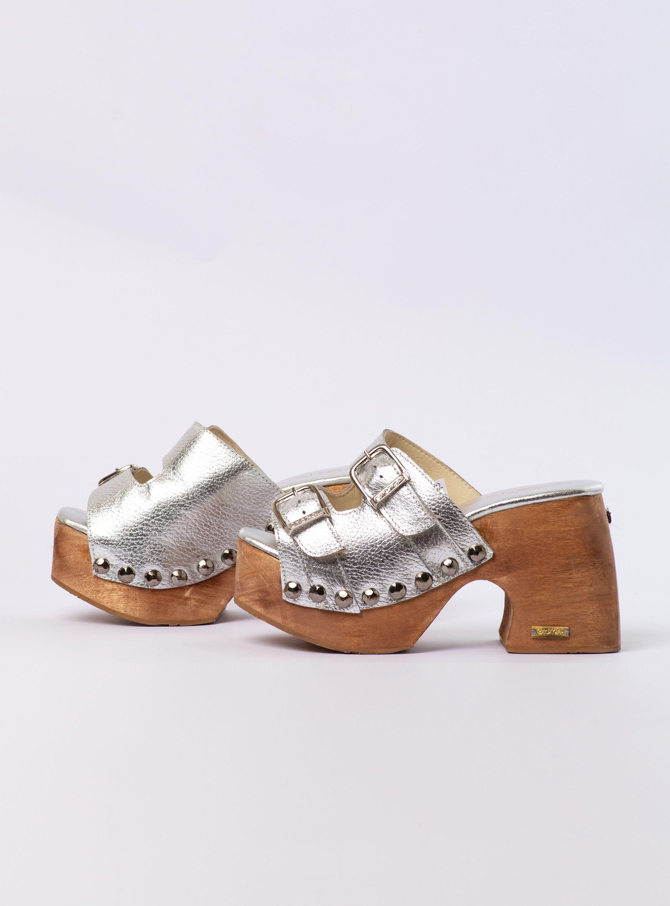 Zueco Erika FL Plata Exotica-5