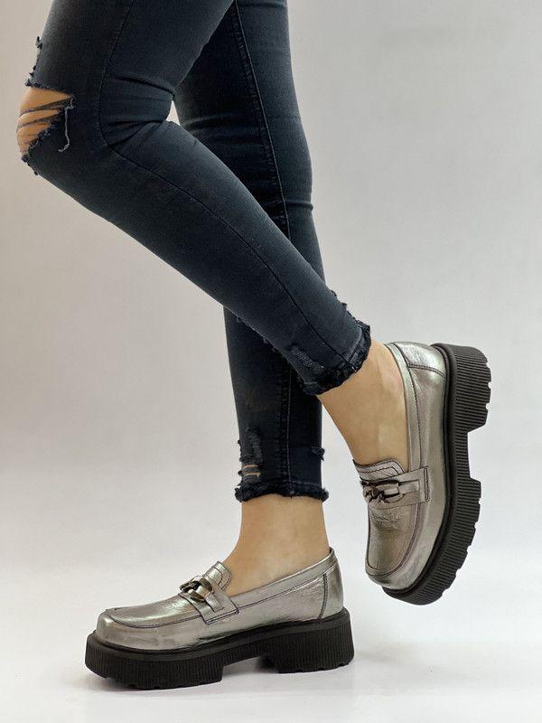 Mocasin Celina Grafito Exotica-0