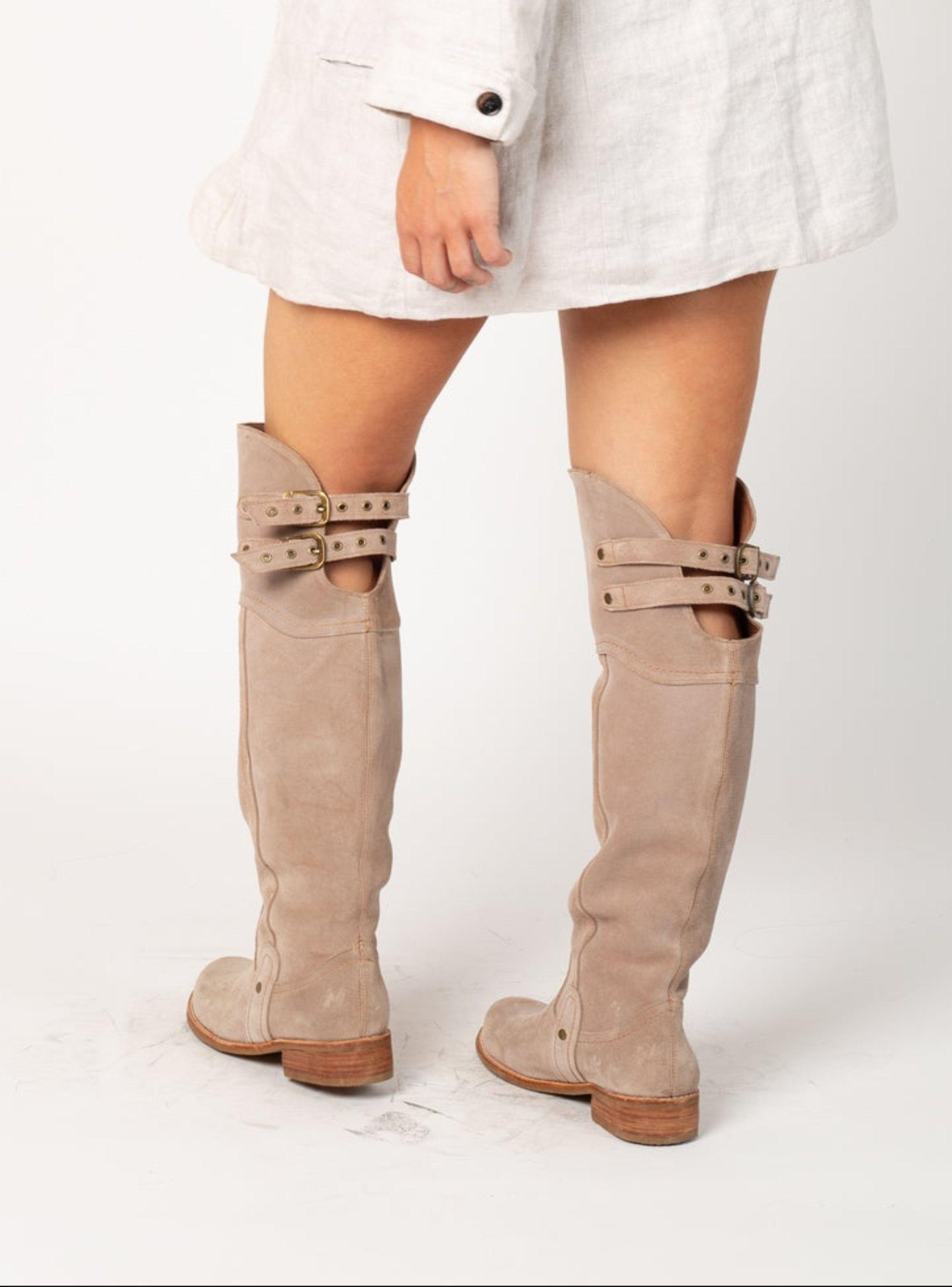 Bota Bucanera Melanie Reno Taupe Exotica-0