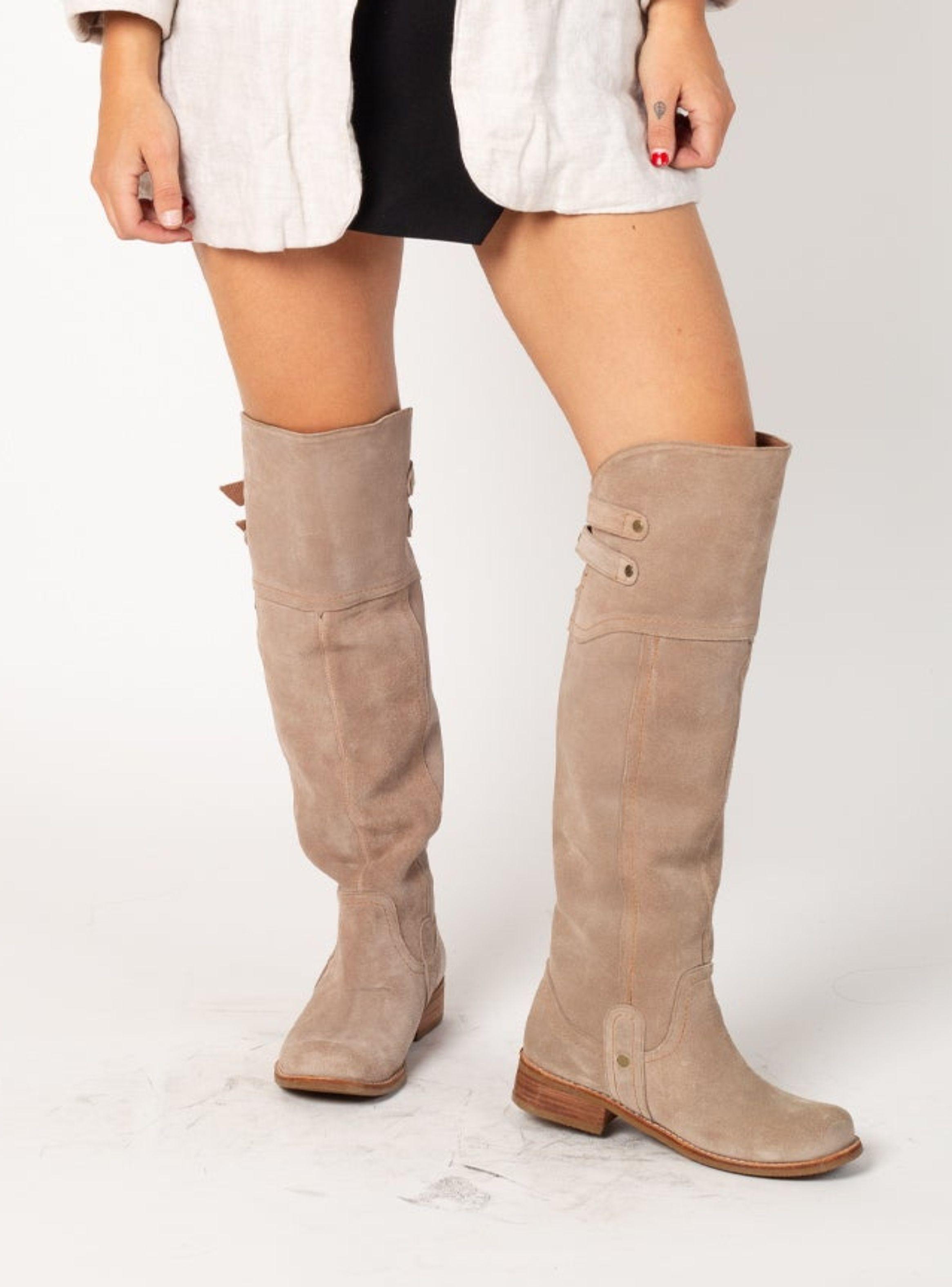 Bota Bucanera Melanie Reno Taupe Exotica-2