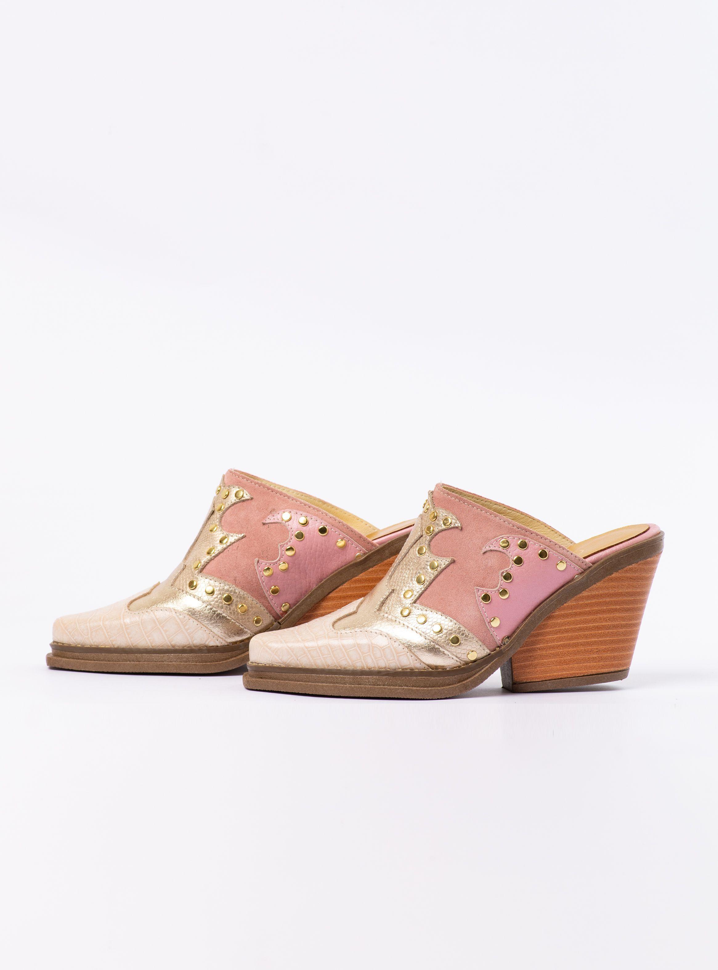 Puntilla Aris Caiman Rosa/Dorado/Reno Rosa Exotica-5