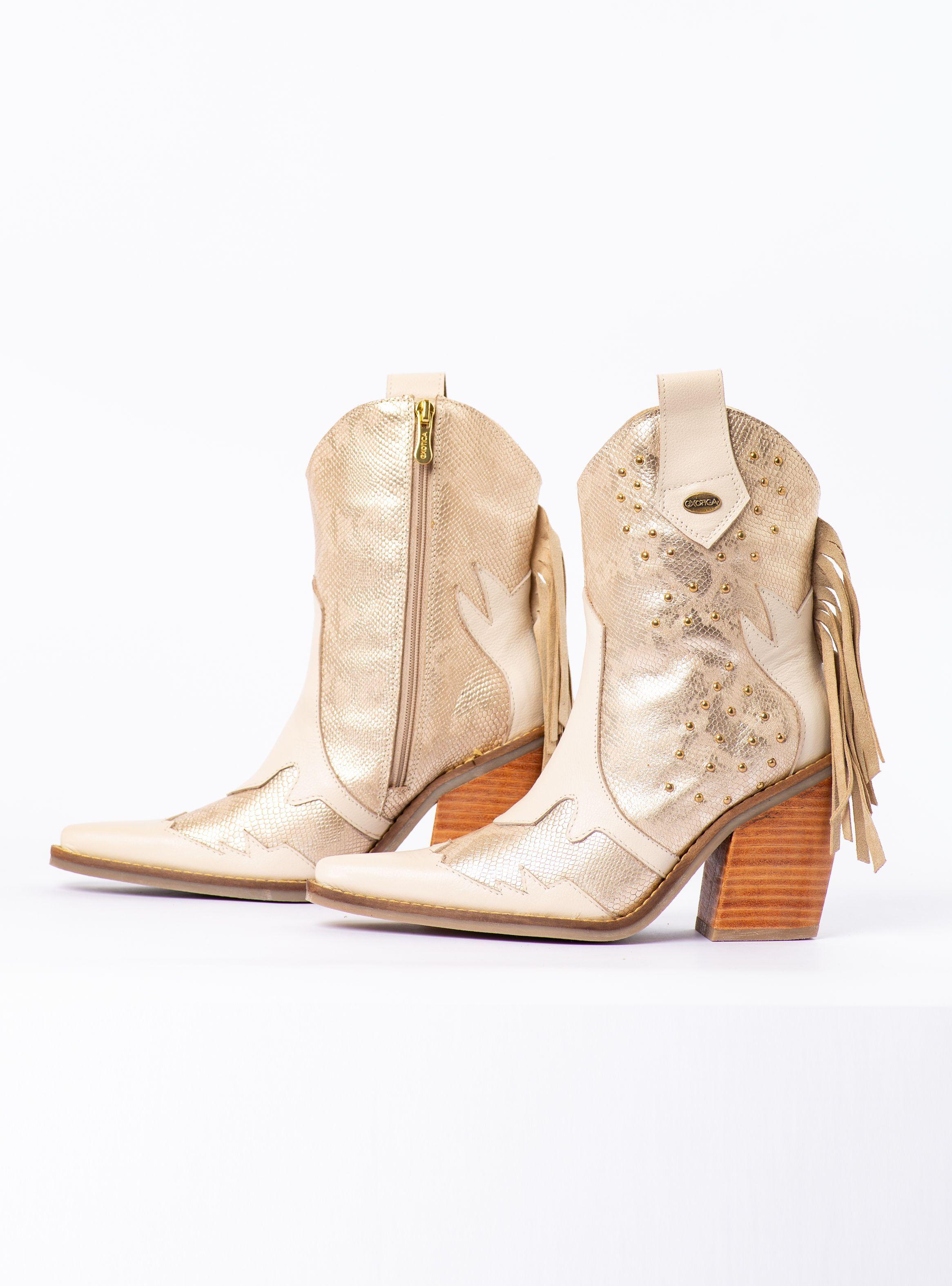 Bota Edita Dorado Exotica-4