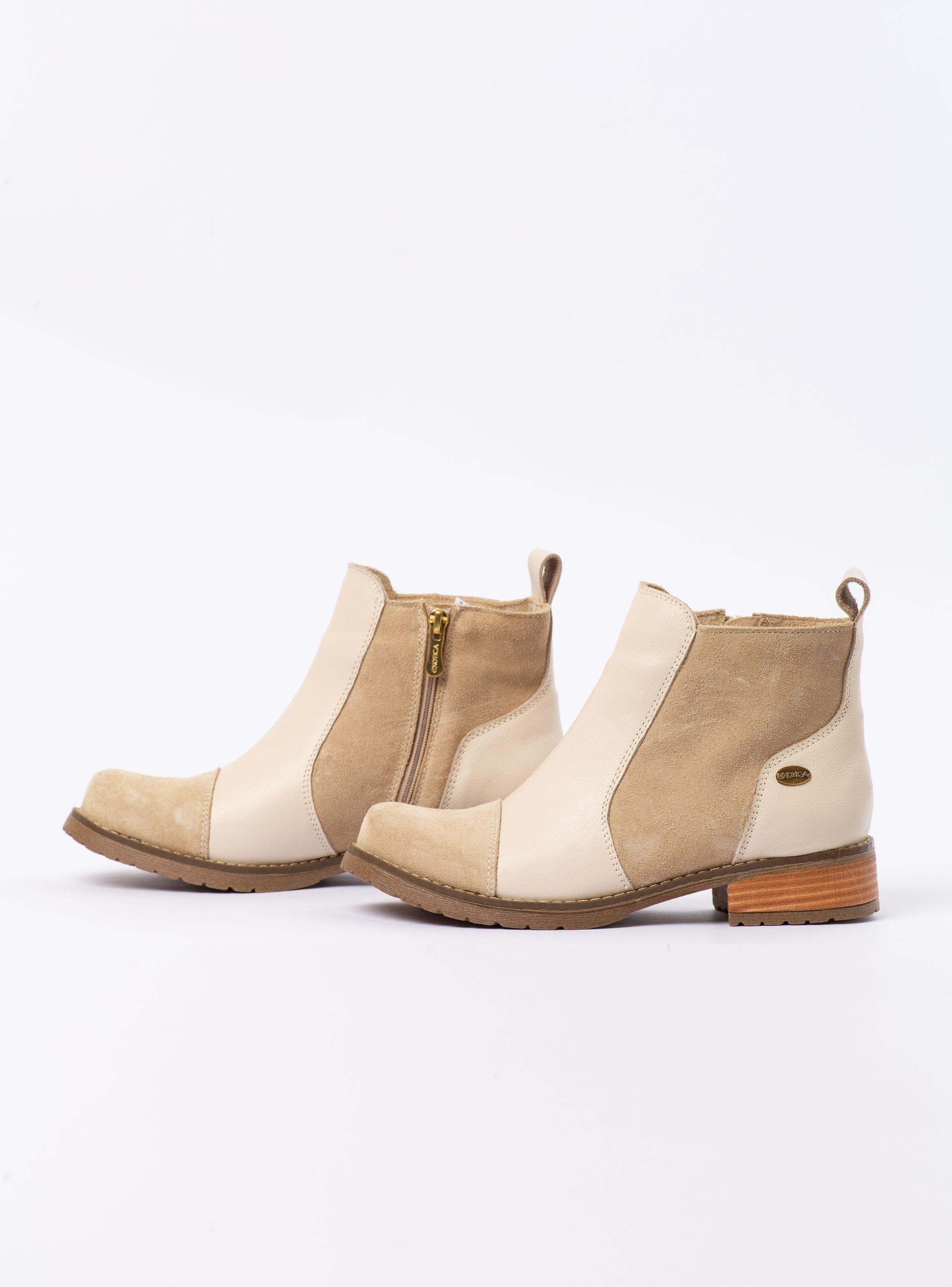 Botin Amy Reno Arena Marfil Exotica-4