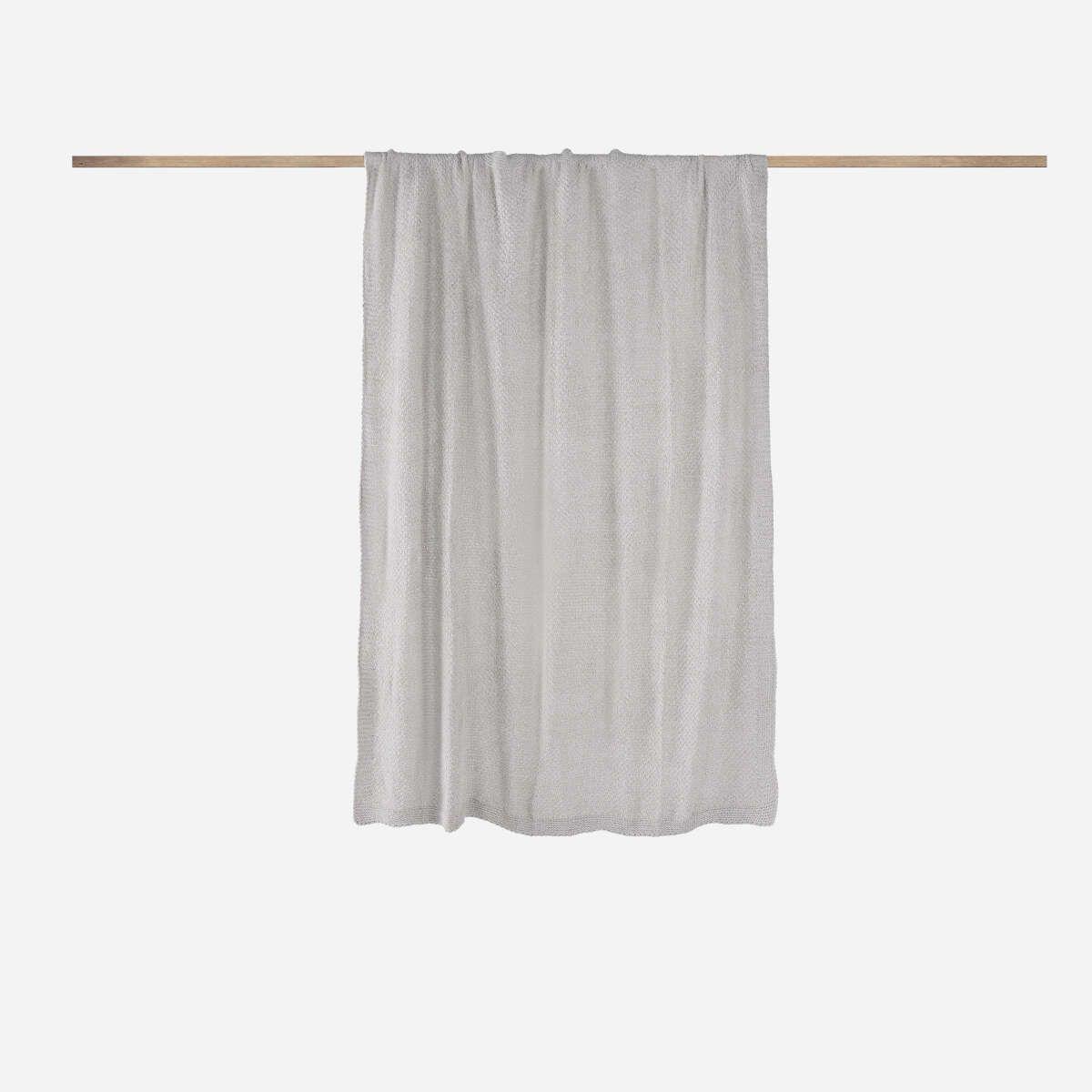 Manta Chenille 130 x 170 cm Gris Perla-2