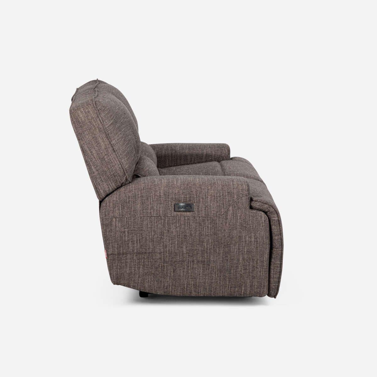 Sofá Reclinable Rosen Jagger Eléctrico 2 Cuerpos Tela Taupe-4
