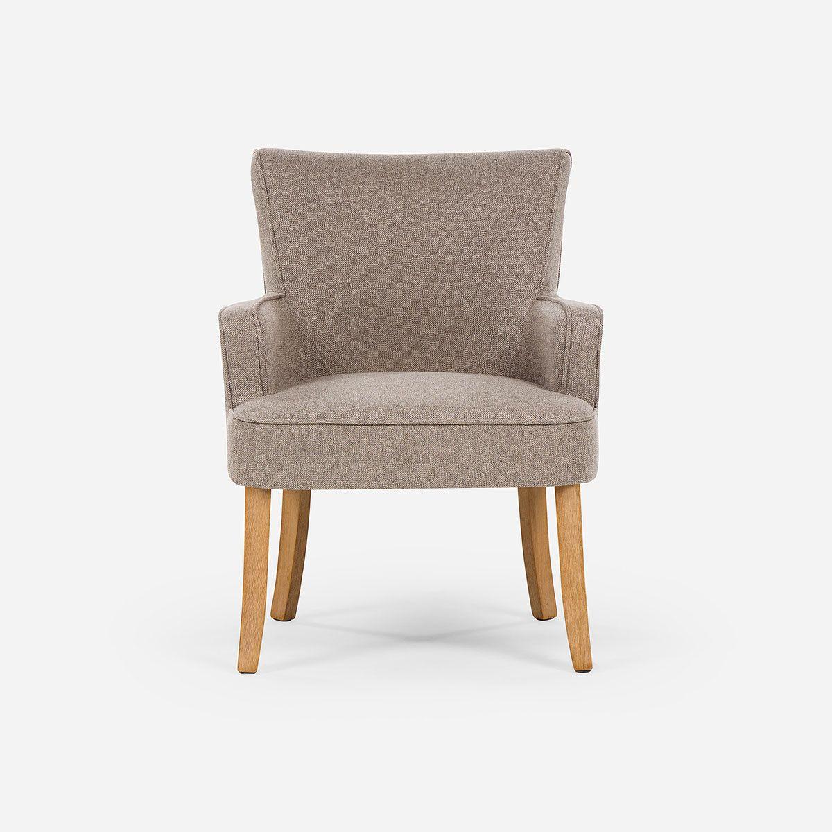 Set 2 Poltronas Emily II Tela Taupe-3