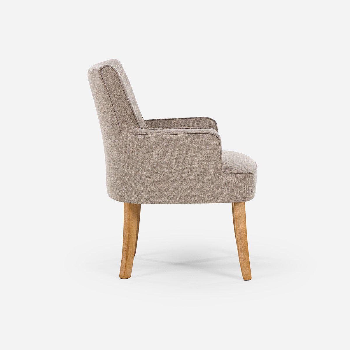 Set 2 Poltronas Emily II Tela Taupe-4