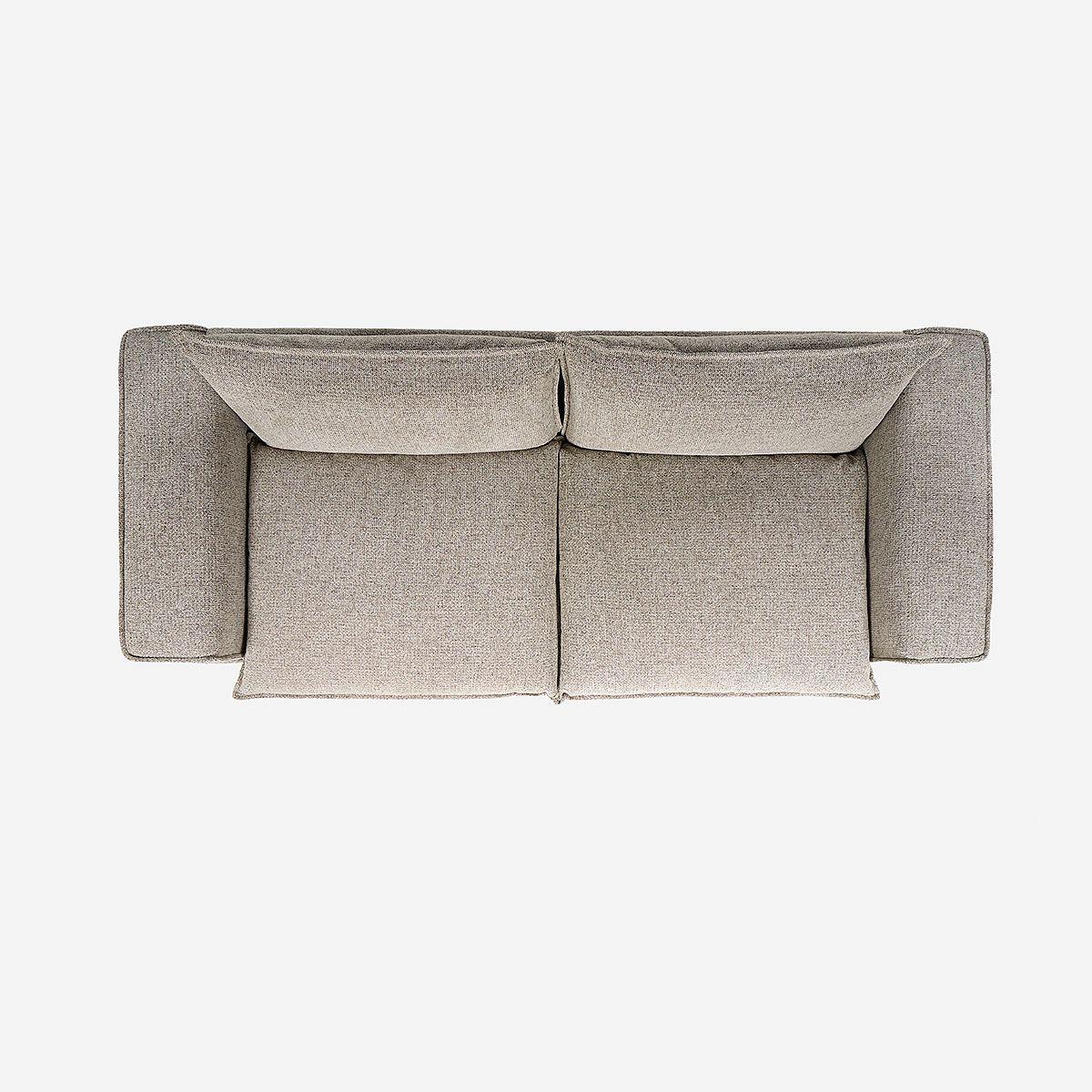 Sofá Modular Tizimin Tela Mokka Talla S-2
