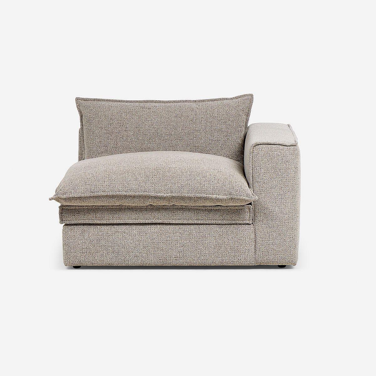 Sofá Modular Tizimin Tela Mokka Talla S-5