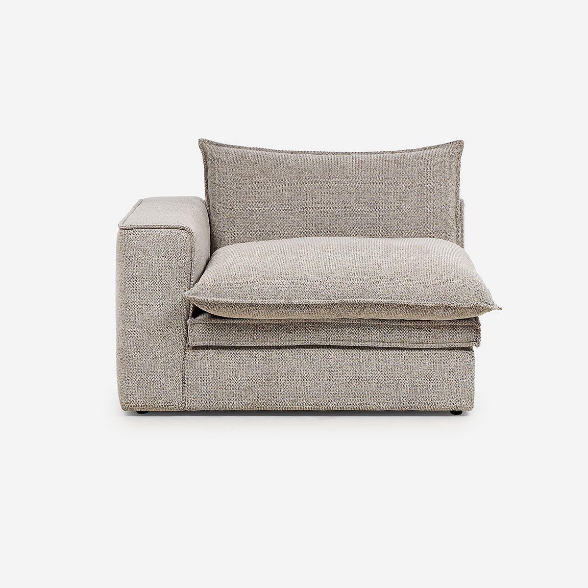 Sofá Modular Tizimin Tela Mokka Talla S-6