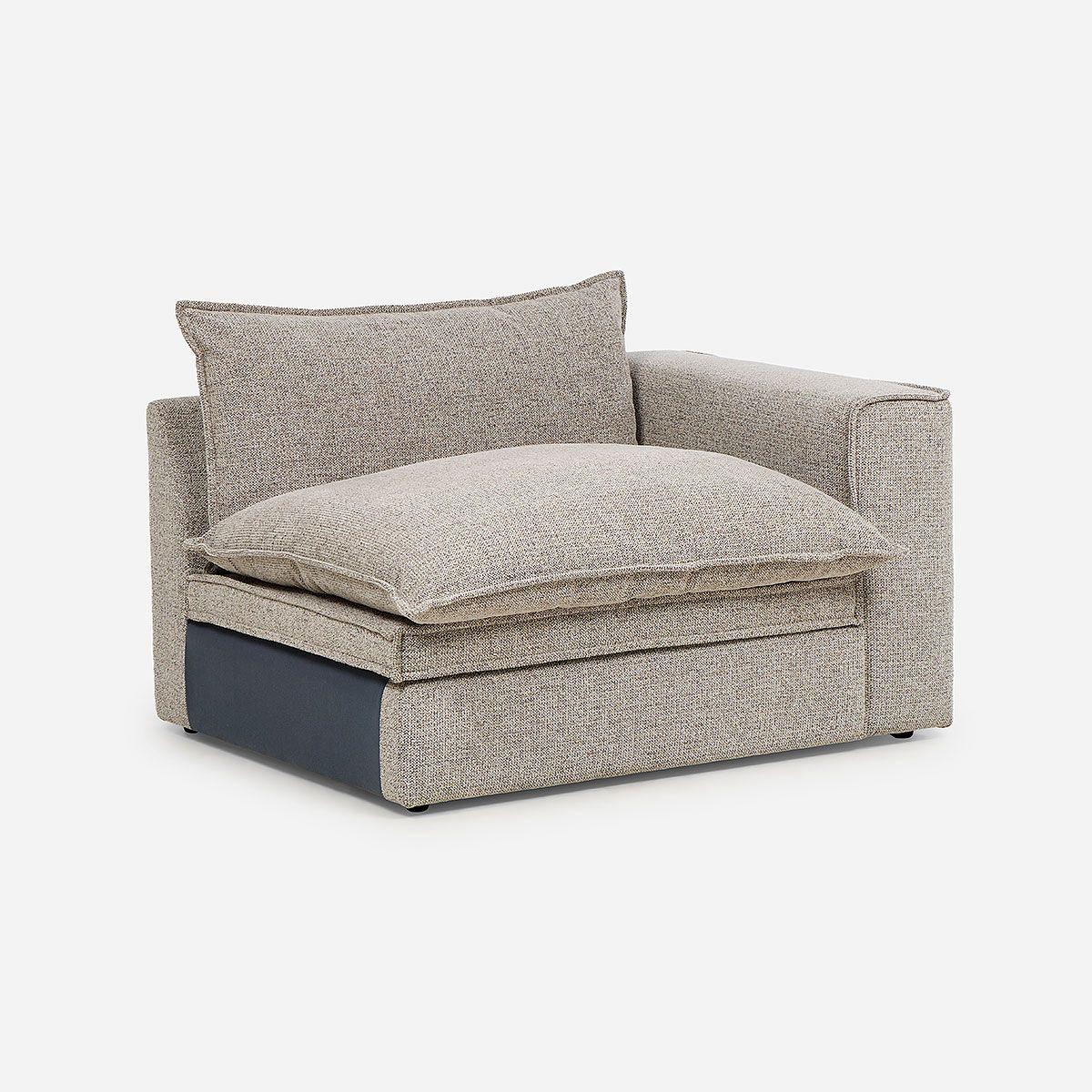 Sofá Modular Tizimin Tela Mokka Talla S-7