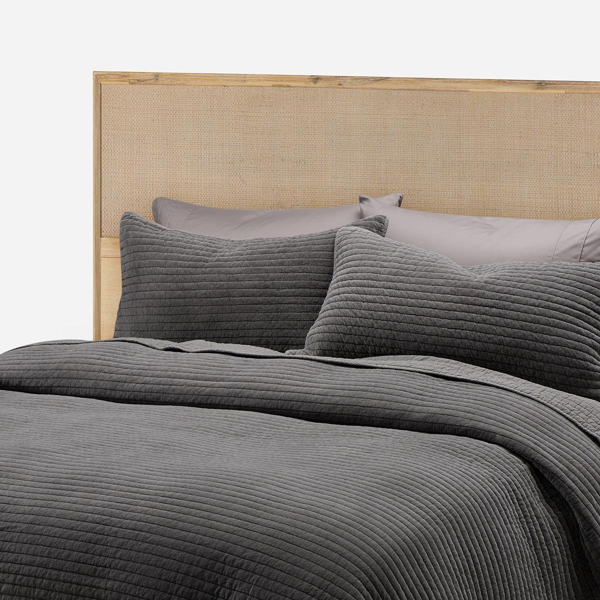 Cubrecama Algodón Velvet Salzweg Grafito 2 Plazas-2