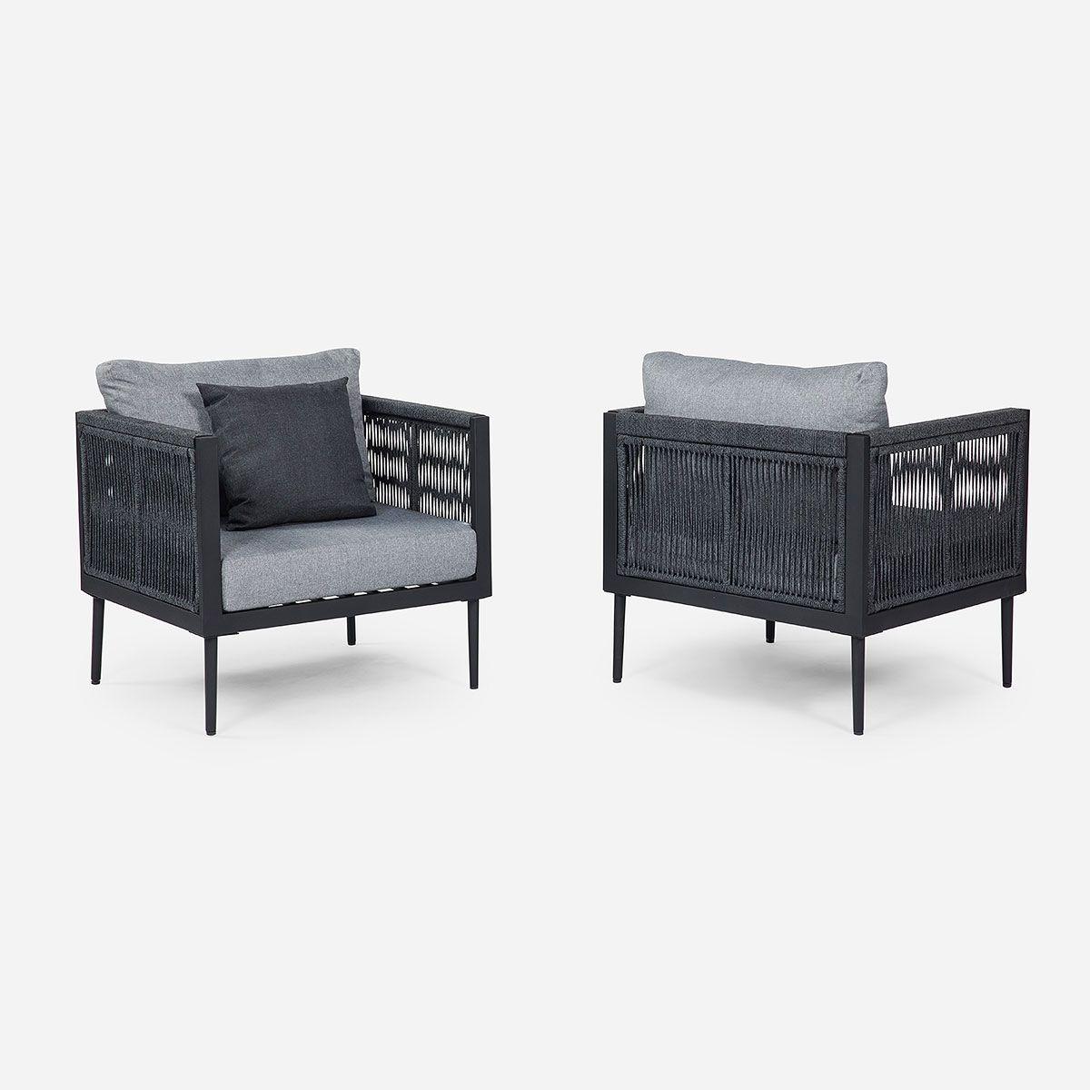 Set de Living Terraza Romazzino 3 Piezas Grafito-1