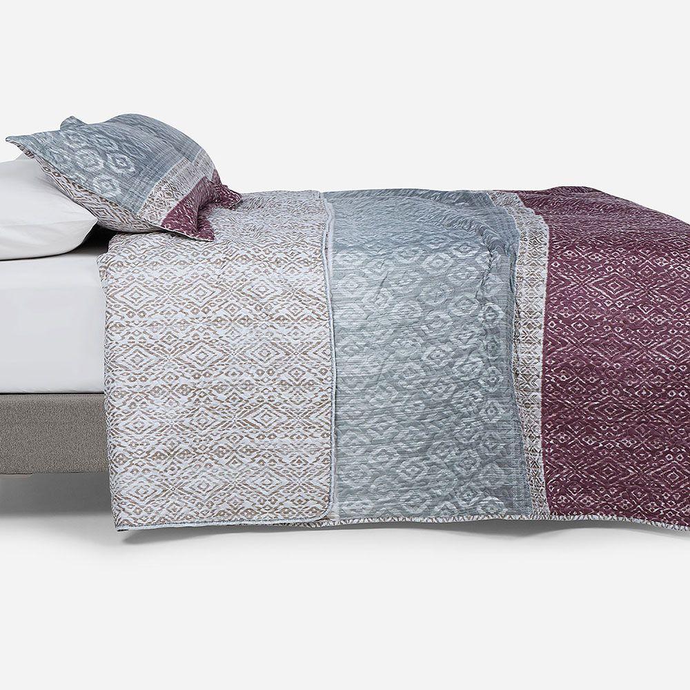 Quilt Estampado Reversible Orbis Multicolor Súper King-3