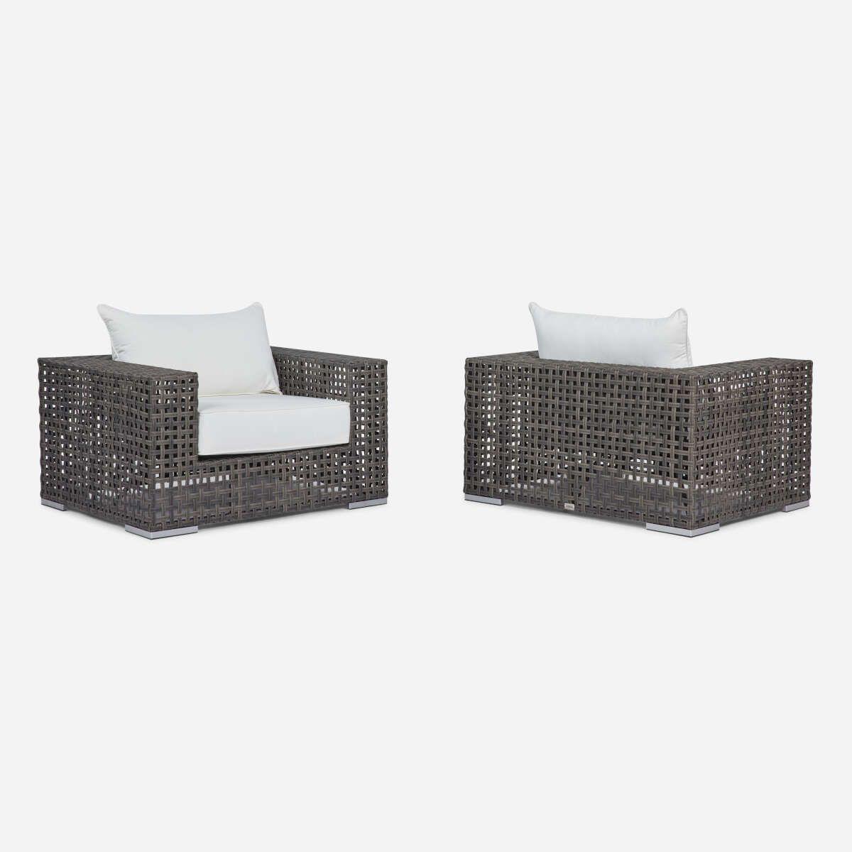 Living de Terraza Rosen Sunday Rattan 4 Piezas Beige-3