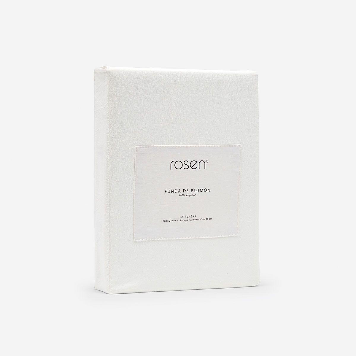 Funda de Plumón Algodón Lanin Blanco 1.5 Plazas-4