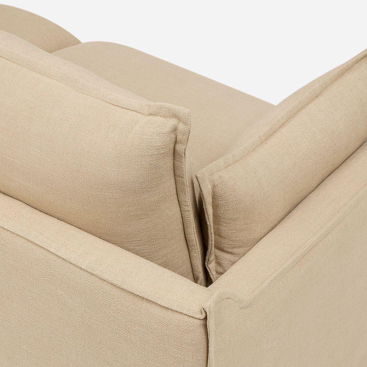 Sofá Odre 3 Cuerpos Tela Beige-5