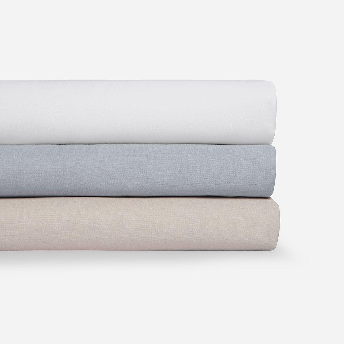 Sábana Rosen 800 Hilos Algodón Lisa Blanco 2 Plazas-4